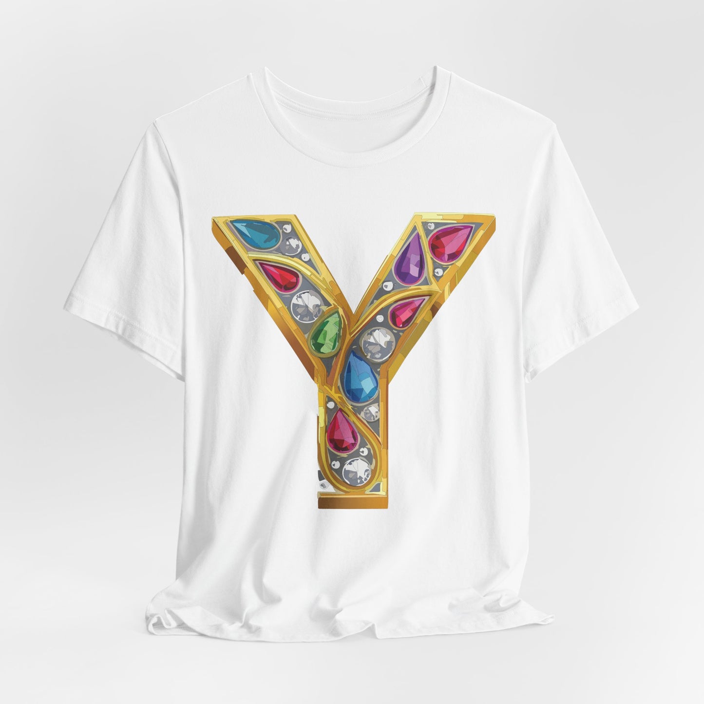Letter Shirt, Shirt with Letters, Tee Shirt with Gold Letter, Shirt with Antique Letters