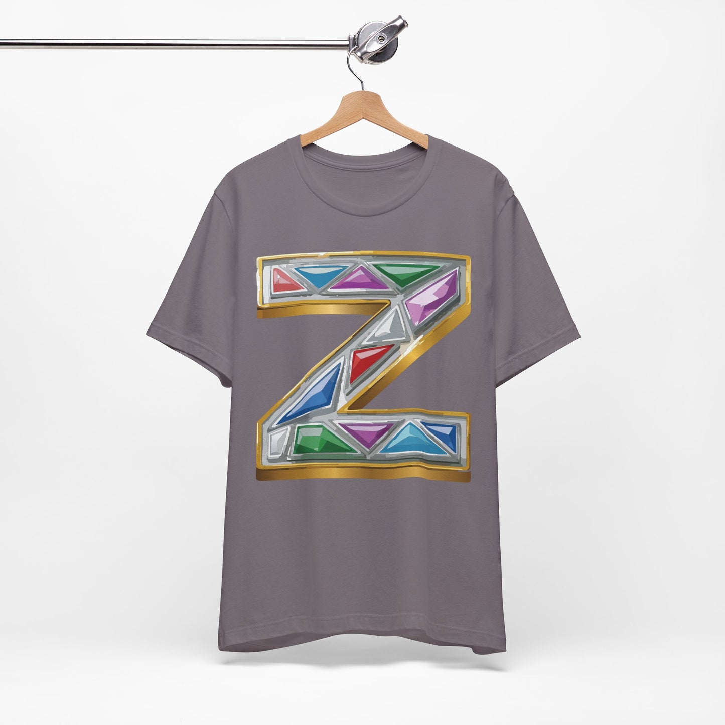Letter Shirt, Shirt with Letters, Tee Shirt with Gold Letter, Shirt with Antique Letters