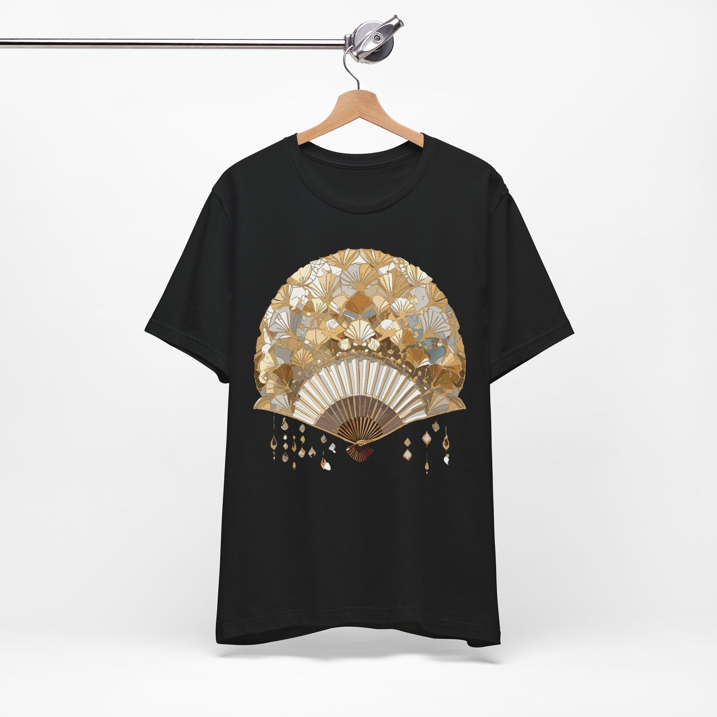 Fan shirt, Shirt with Fan, Tee Shirt with Gold Blower