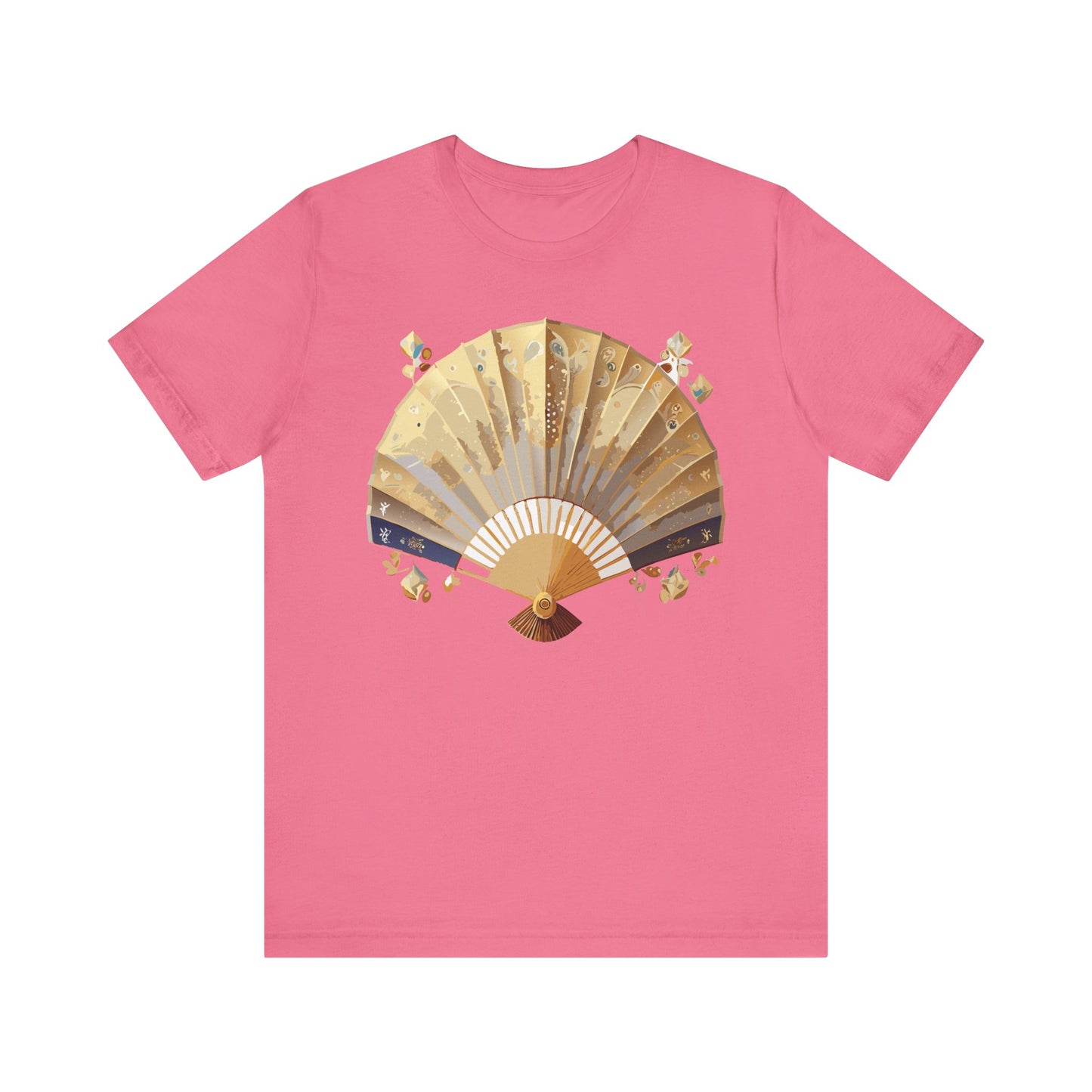 Fan shirt, Shirt with Fan, Tee Shirt with Gold Blower