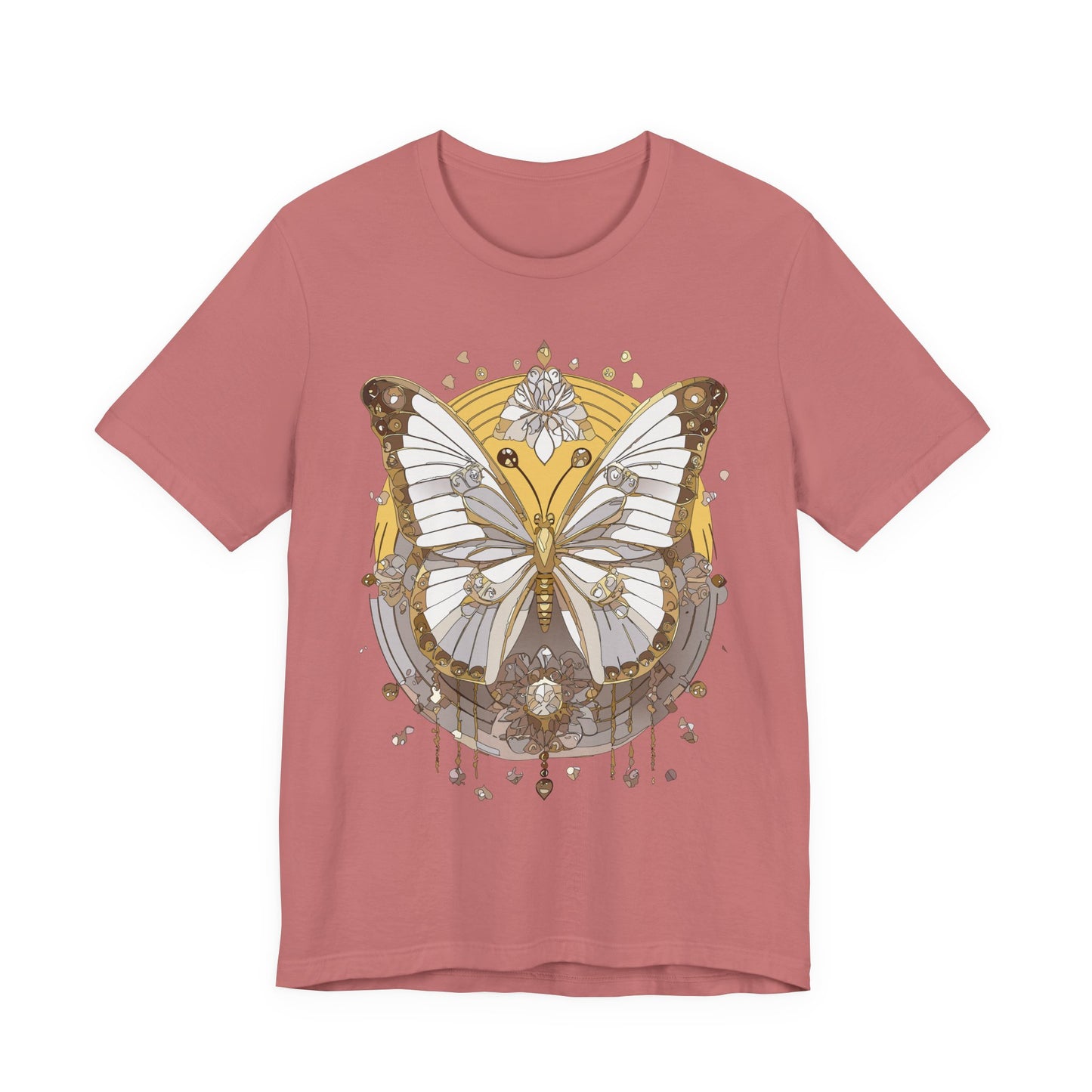 Butterfly Shirt, Shirt with Butterfly, Tee Shirt with Antique Butterfly