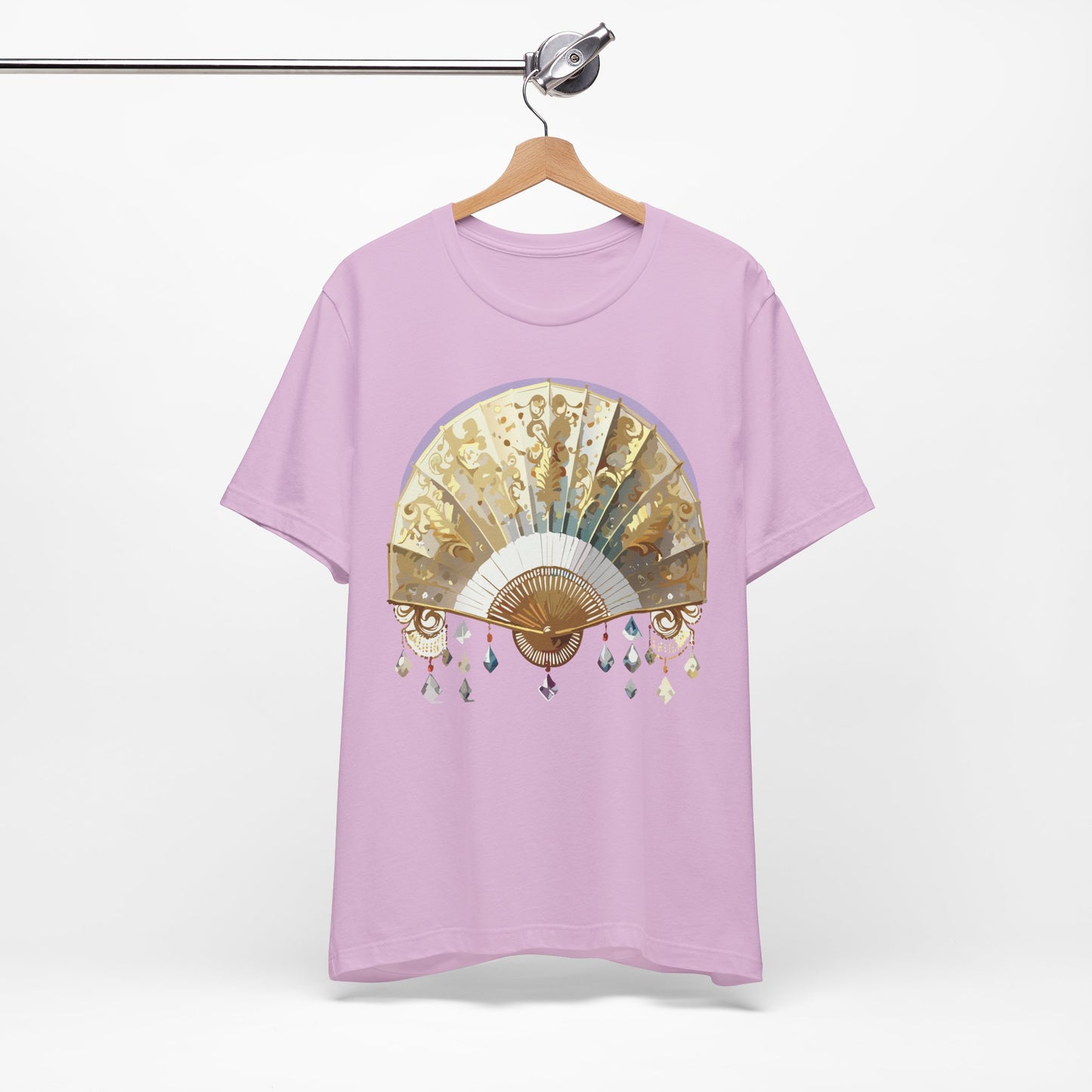Fan shirt, Shirt with Fan, Tee Shirt with Gold Blower