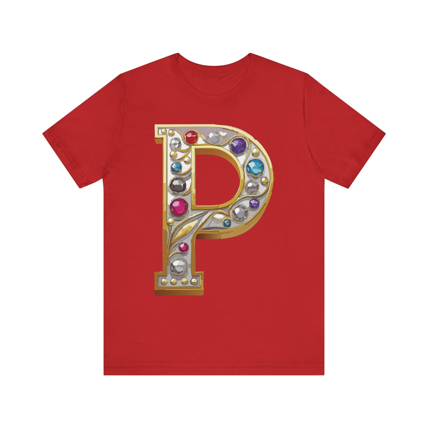 Letter Shirt, Shirt with Letters, Tee Shirt with Gold Letter, Shirt with Antique Letters