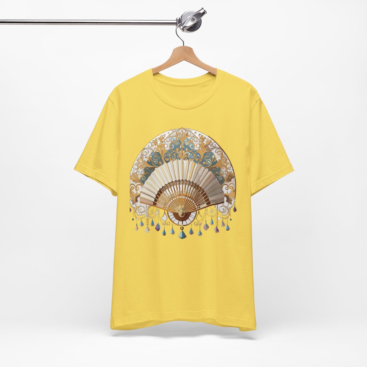 Fan shirt, Shirt with Fan, Tee Shirt with Gold Blower