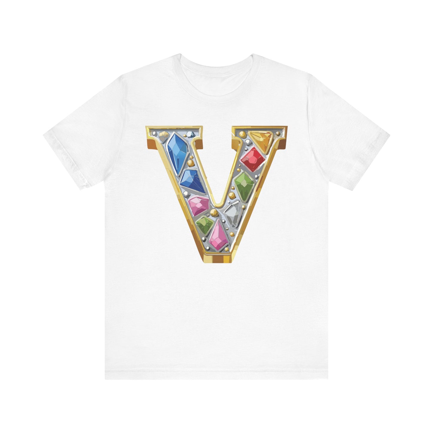 Letter Shirt, Shirt with Letters, Tee Shirt with Gold Letter, Shirt with Antique Letters