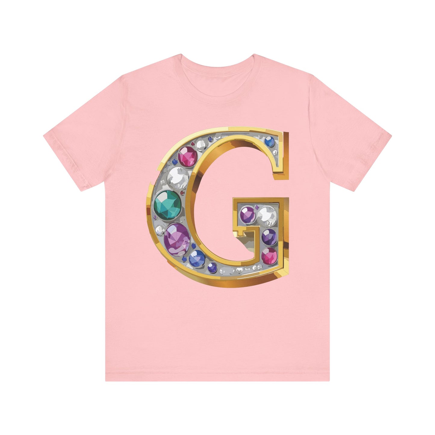 Letter Shirt, Shirt with Letters, Tee Shirt with Gold Letter, Shirt with Antique Letters