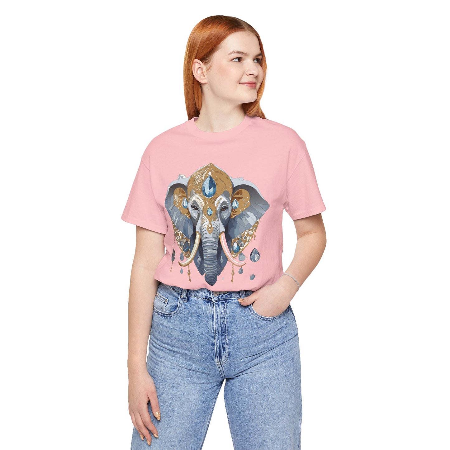 Animal Shirt, Shirt with Animal, Tee Shirt with Gold Animal Medal, Shirt with Antique Animal Medallion