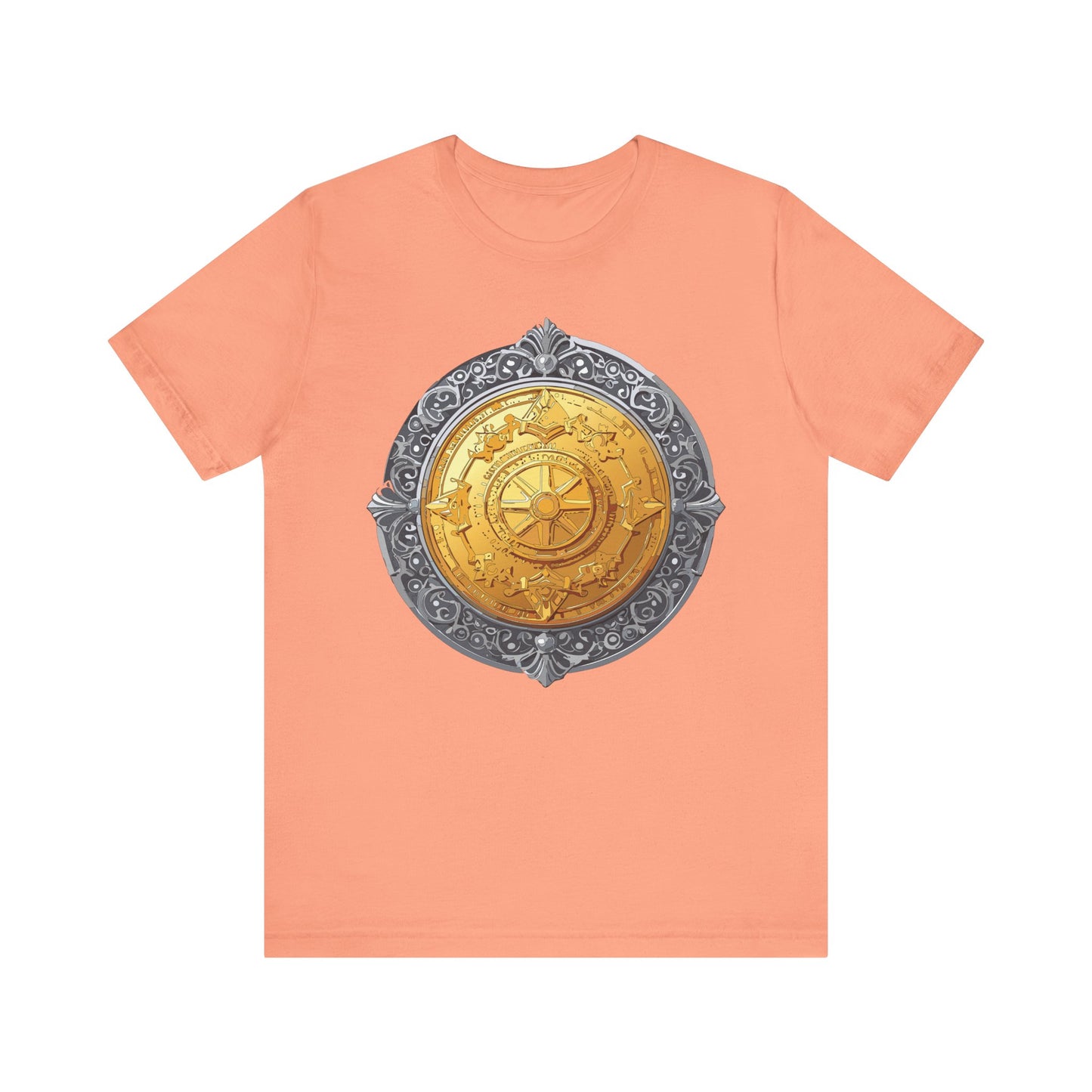 Coin Shirt, Shirt with Coin, Tee Shirt with Gold Coin, Shirt with Antique Coin