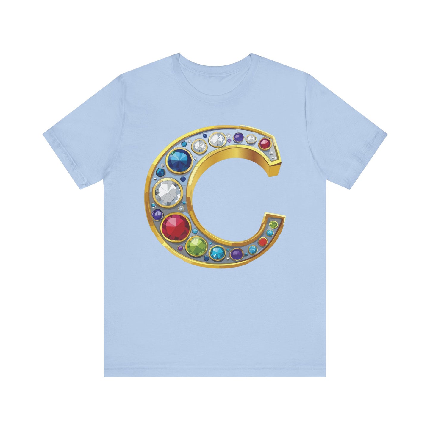 Letter Shirt, Shirt with Letters, Tee Shirt with Gold Letter, Shirt with Antique Letters