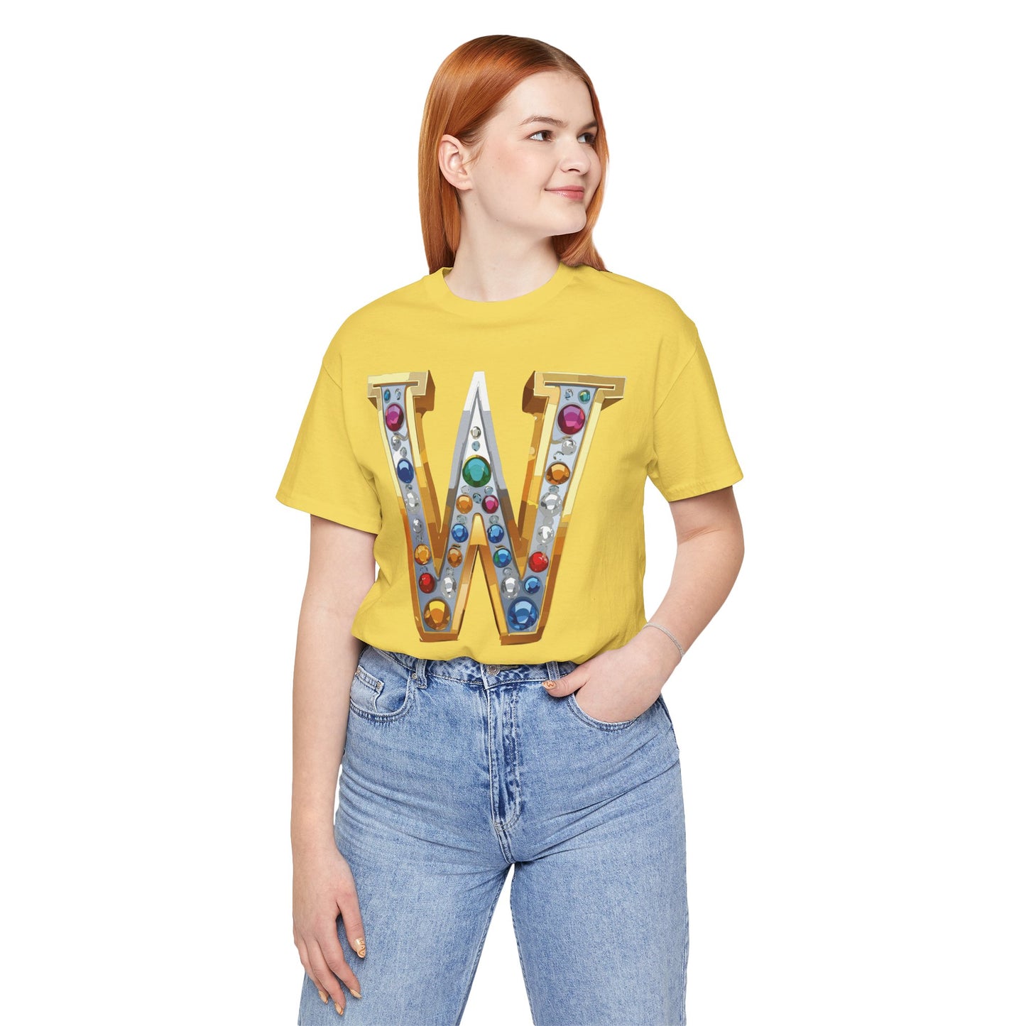 Letter Shirt, Shirt with Letters, Tee Shirt with Gold Letter, Shirt with Antique Letters