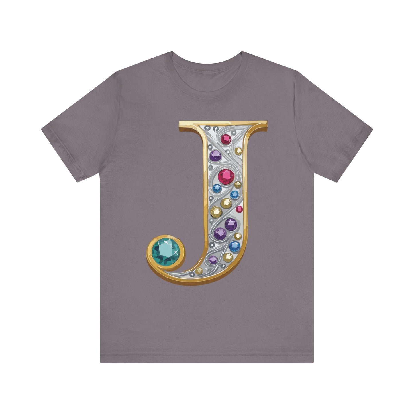 Letter Shirt, Shirt with Letters, Tee Shirt with Gold Letter, Shirt with Antique Letters