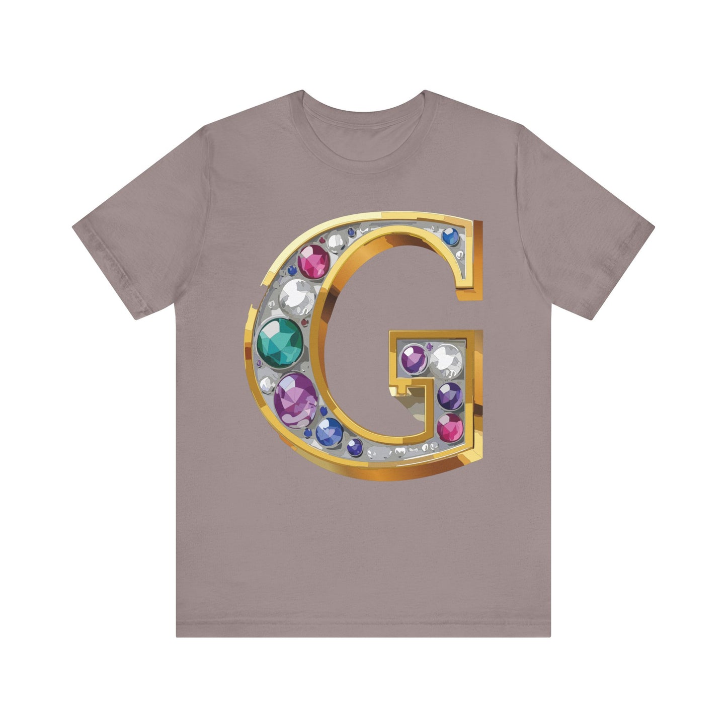 Letter Shirt, Shirt with Letters, Tee Shirt with Gold Letter, Shirt with Antique Letters