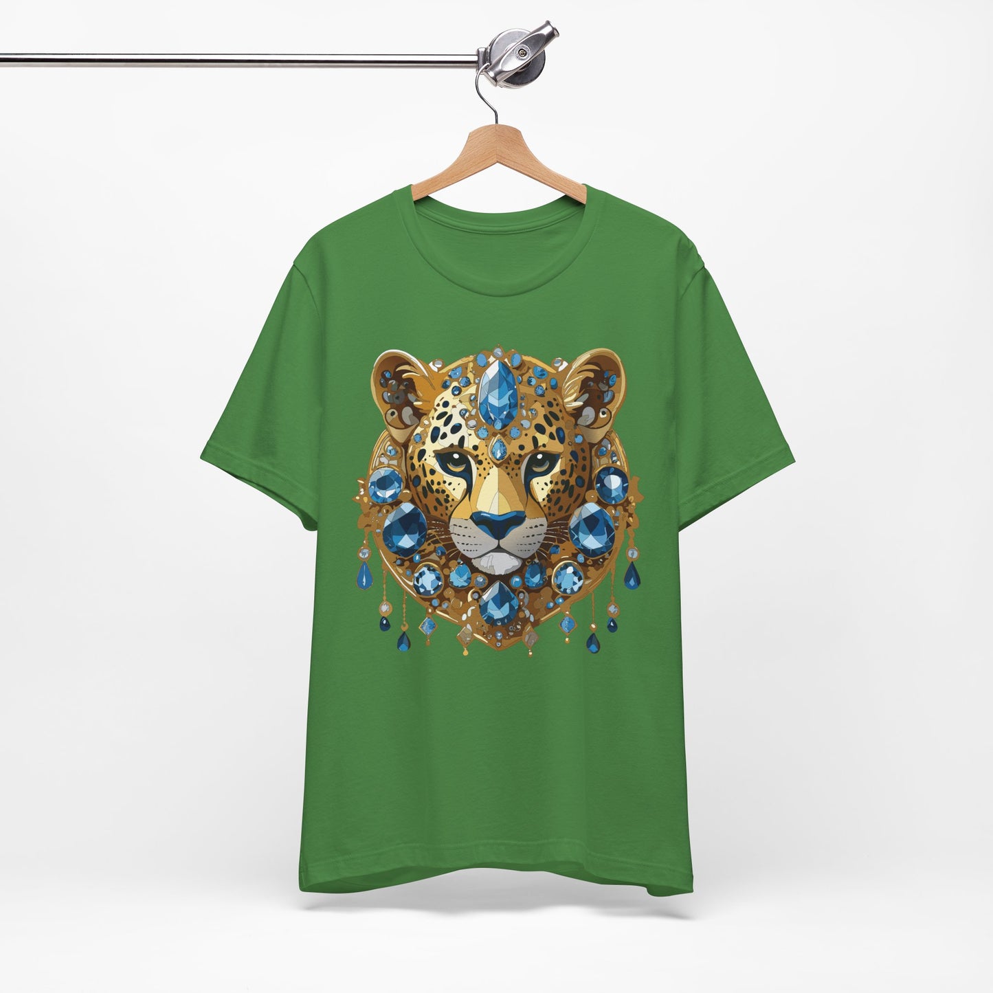 Animal Shirt, Shirt with Animal, Tee Shirt with Gold Animal Medal, Shirt with Antique Animal Medallion