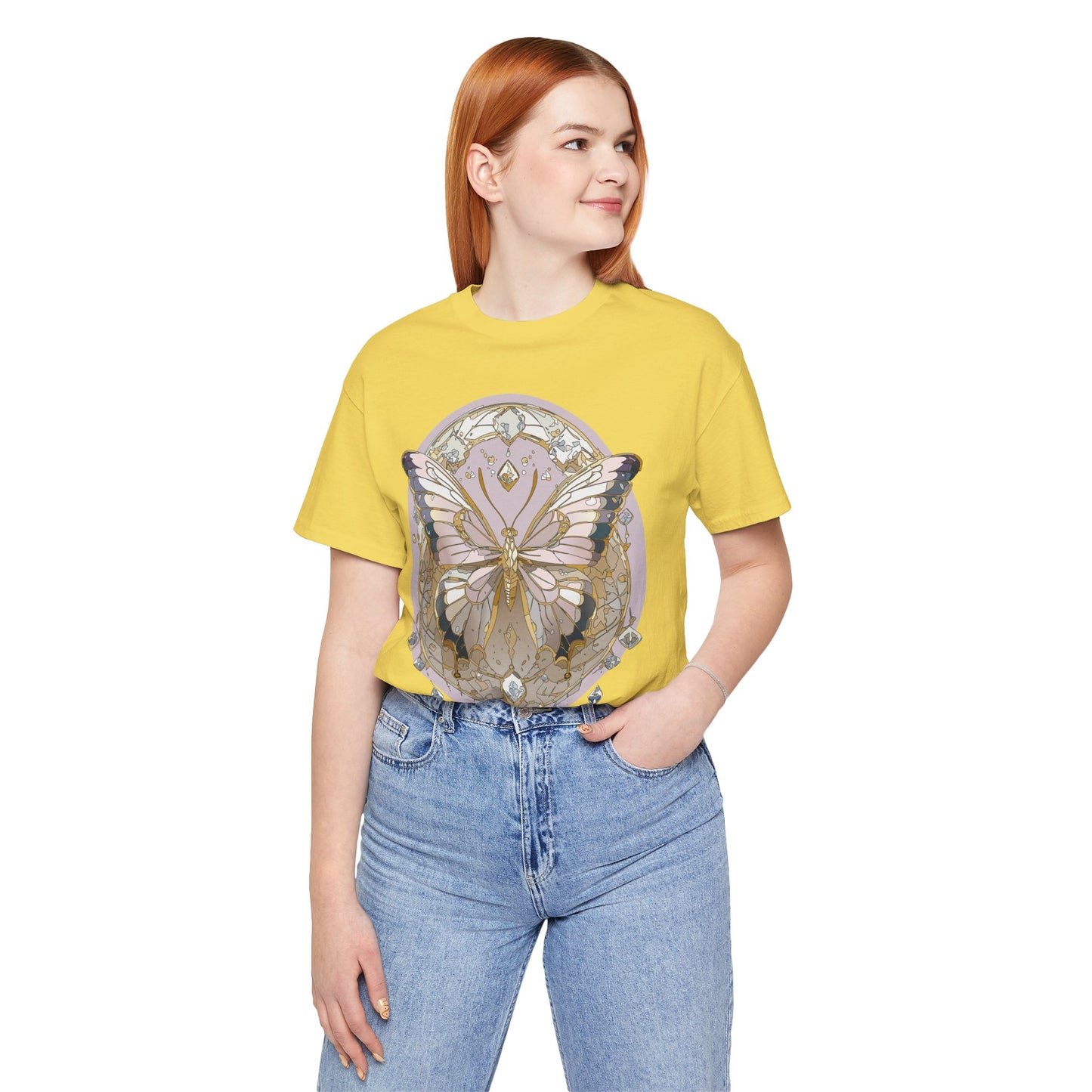 Butterfly Shirt, Shirt with Butterfly, Tee Shirt with Antique Butterfly