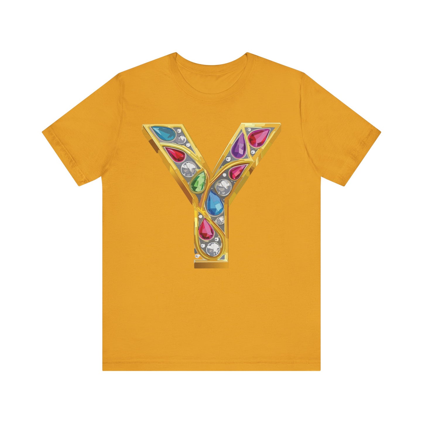 Letter Shirt, Shirt with Letters, Tee Shirt with Gold Letter, Shirt with Antique Letters