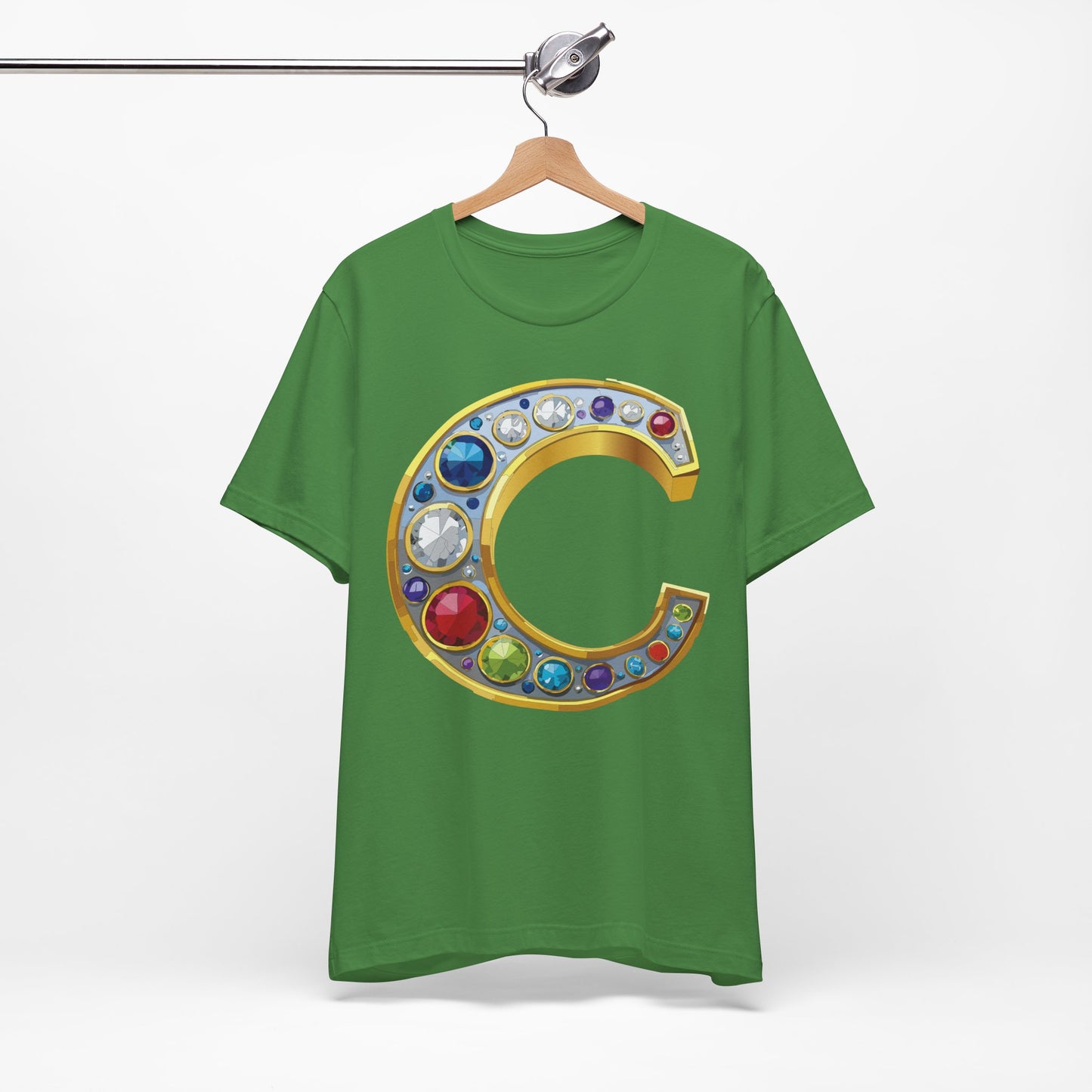 Letter Shirt, Shirt with Letters, Tee Shirt with Gold Letter, Shirt with Antique Letters