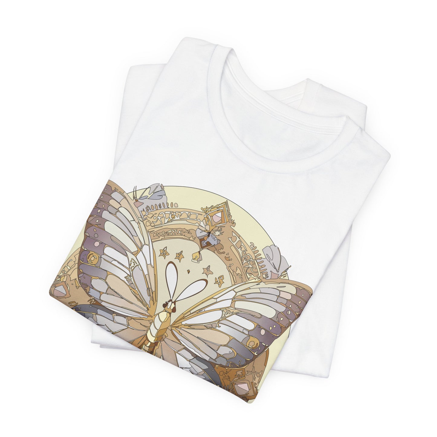 Butterfly Shirt, Shirt with Butterfly, Tee Shirt with Antique Butterfly