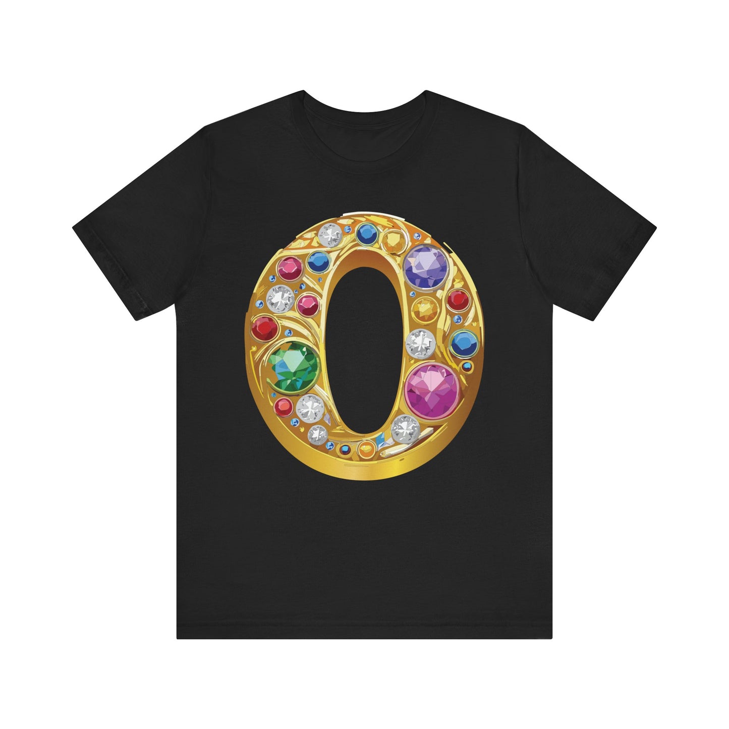 Letter Shirt, Shirt with Letters, Tee Shirt with Gold Letter, Shirt with Antique Letters