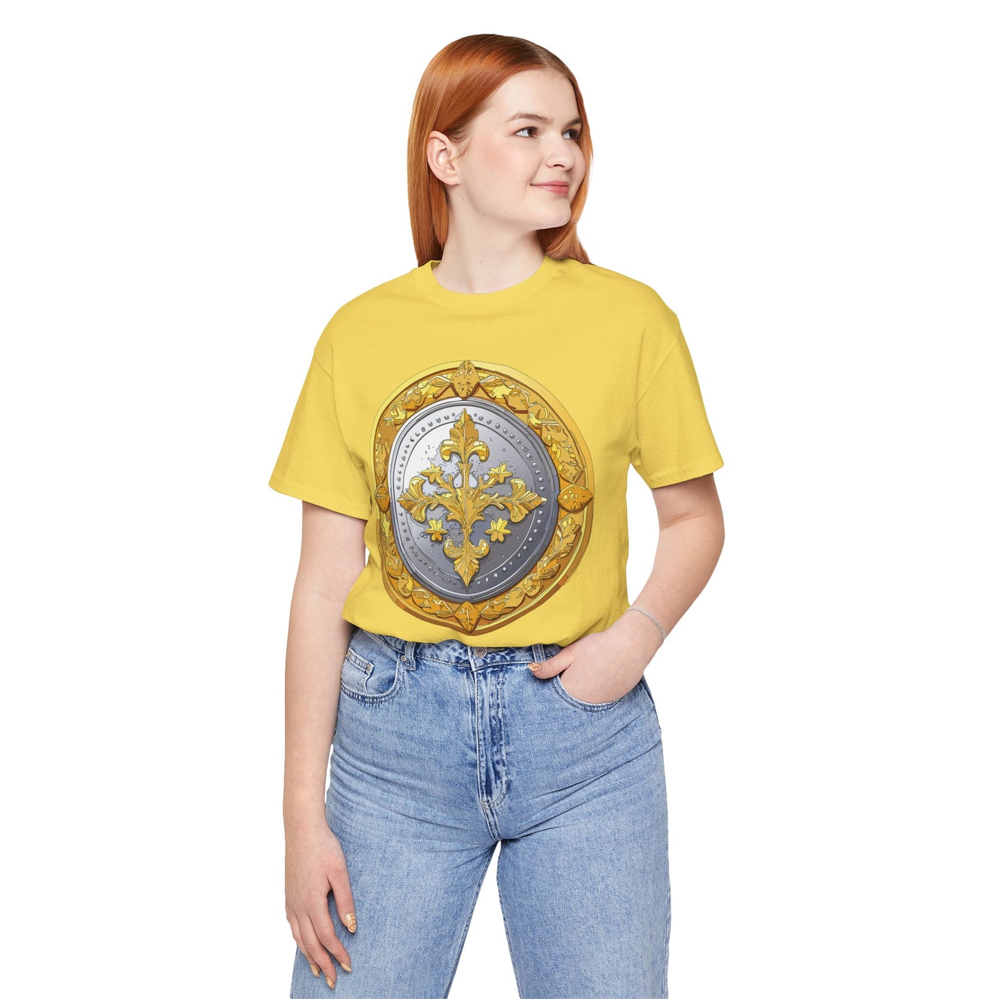 Coin Shirt, Shirt with Coin, Tee Shirt with Gold Coin, Shirt with Antique Coin