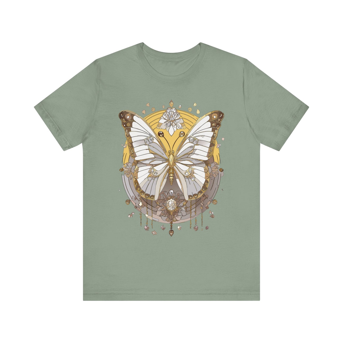 Butterfly Shirt, Shirt with Butterfly, Tee Shirt with Antique Butterfly