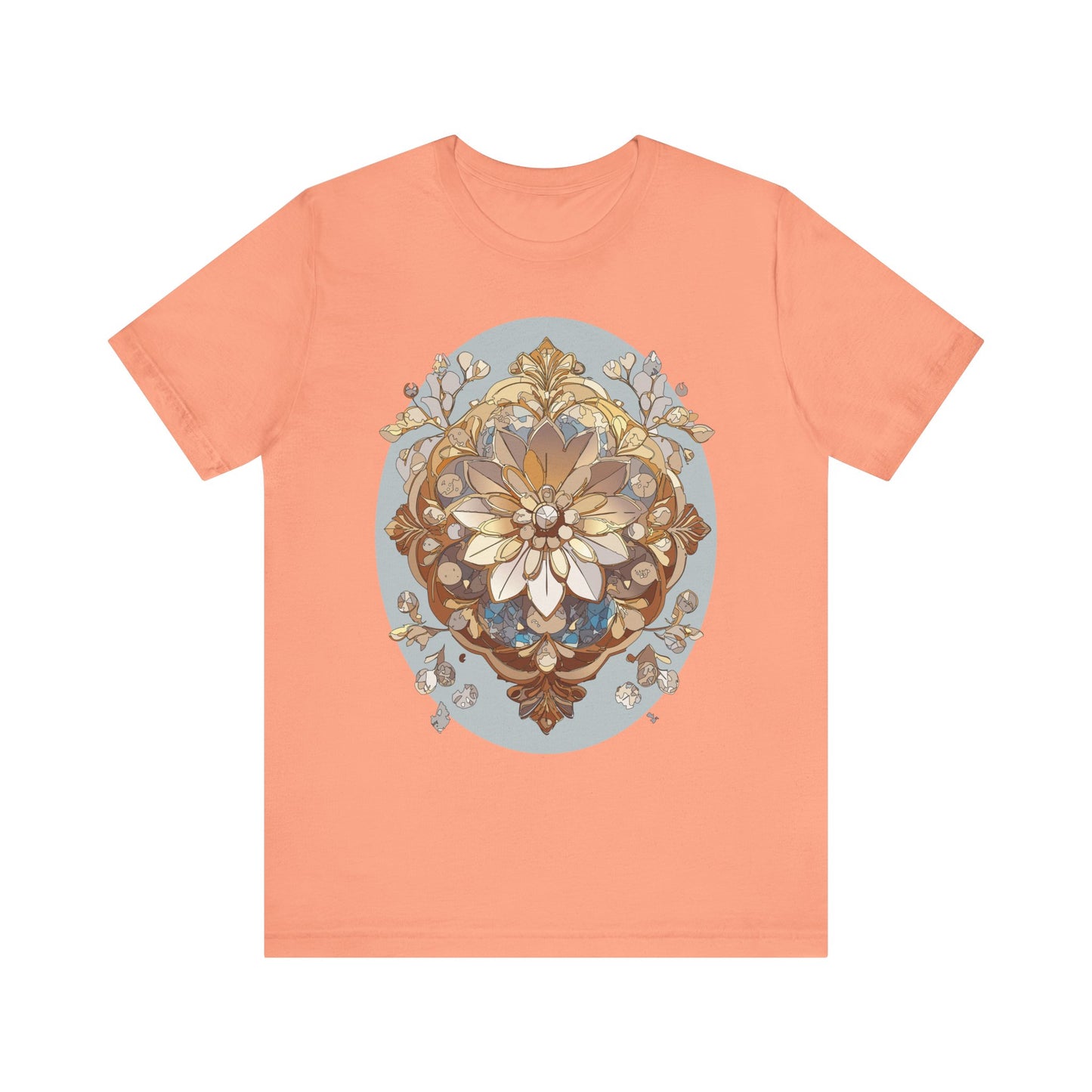 Floral Shirt, Flower Shirt, Tee Shirt with Antique Flower