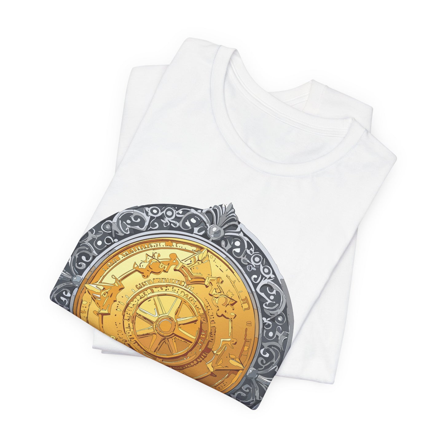 Coin Shirt, Shirt with Coin, Tee Shirt with Gold Coin, Shirt with Antique Coin