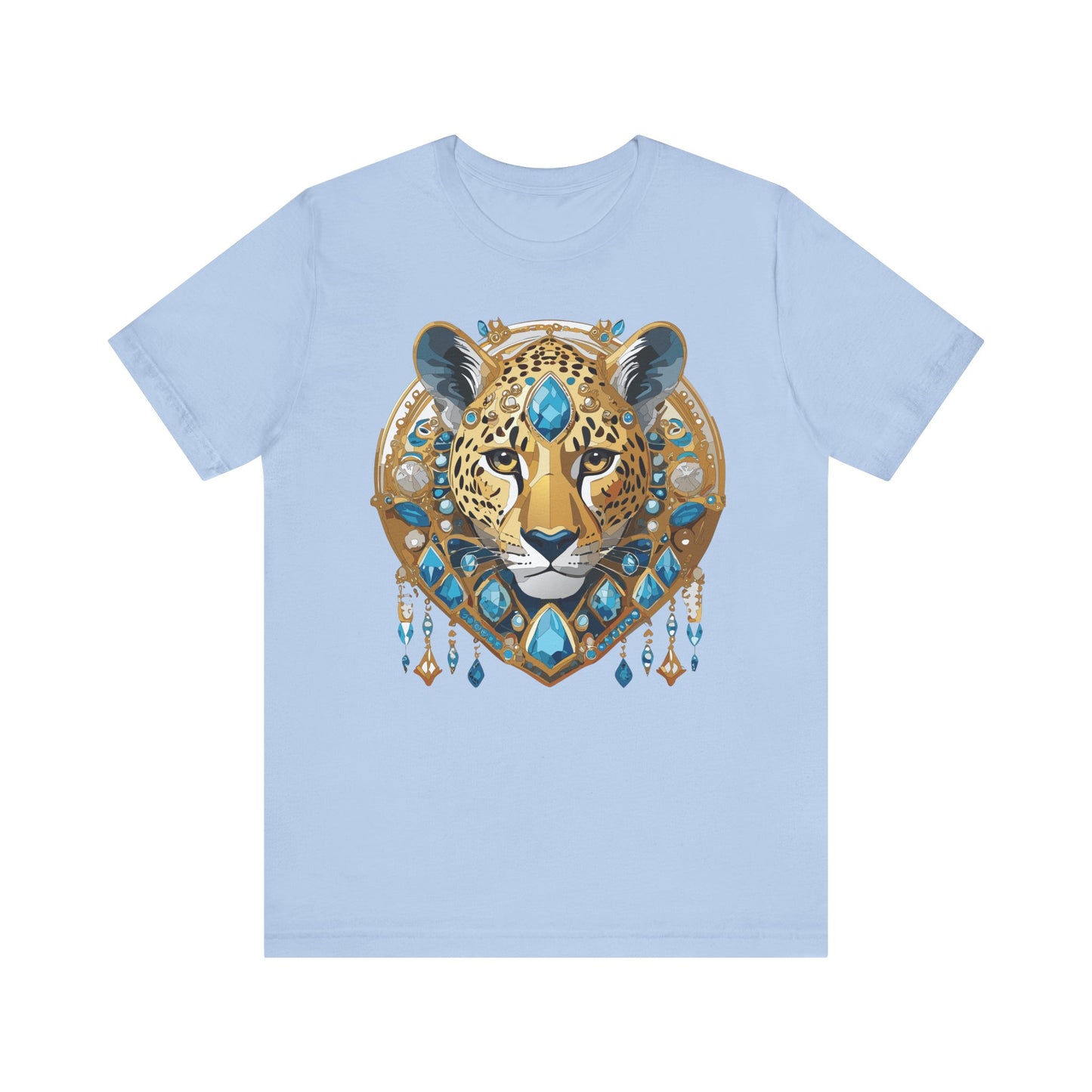 Animal Shirt, Shirt with Animal, Tee Shirt with Gold Animal Medal, Shirt with Antique Animal Medallion