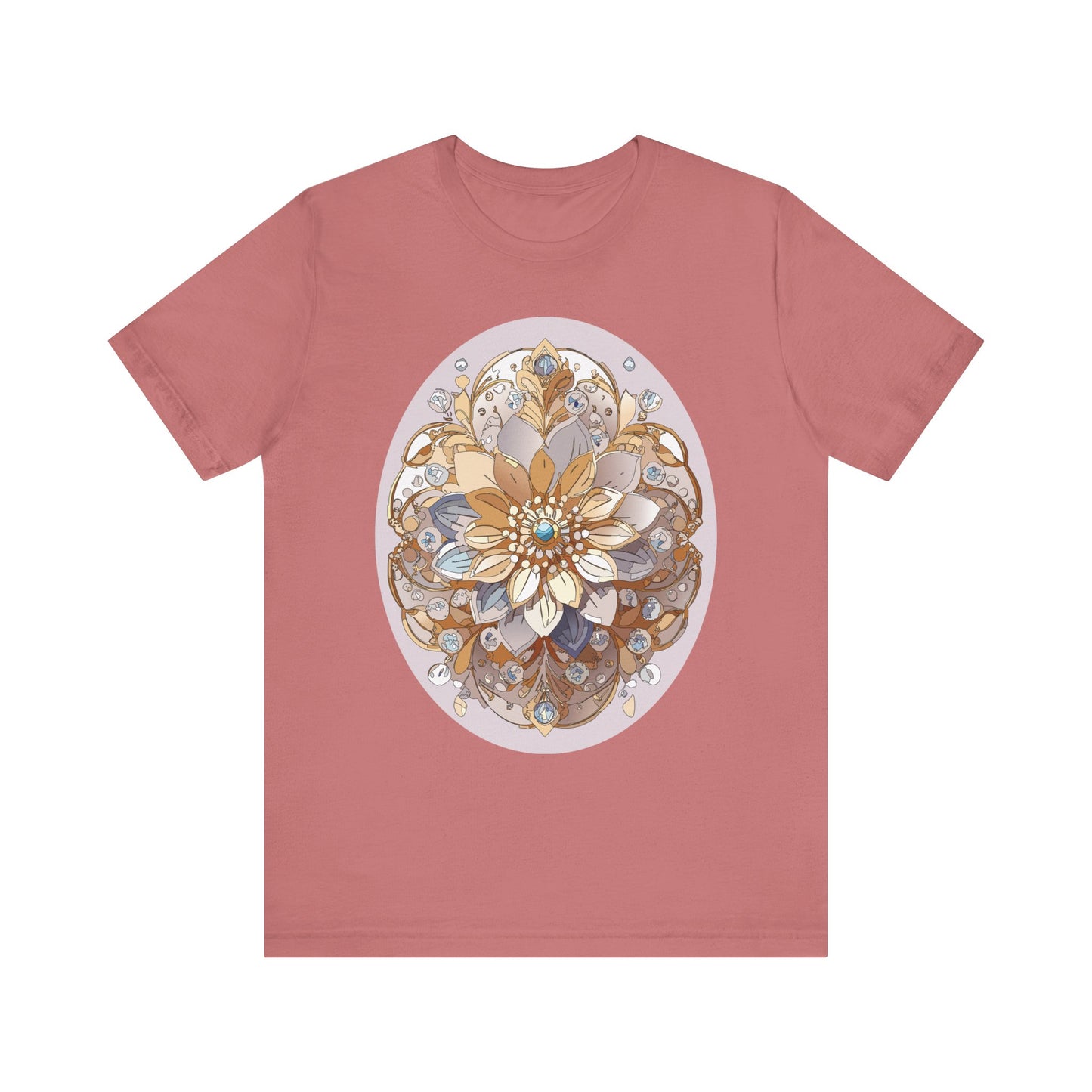 Floral Shirt, Flower Shirt, Tee Shirt with Antique Flower