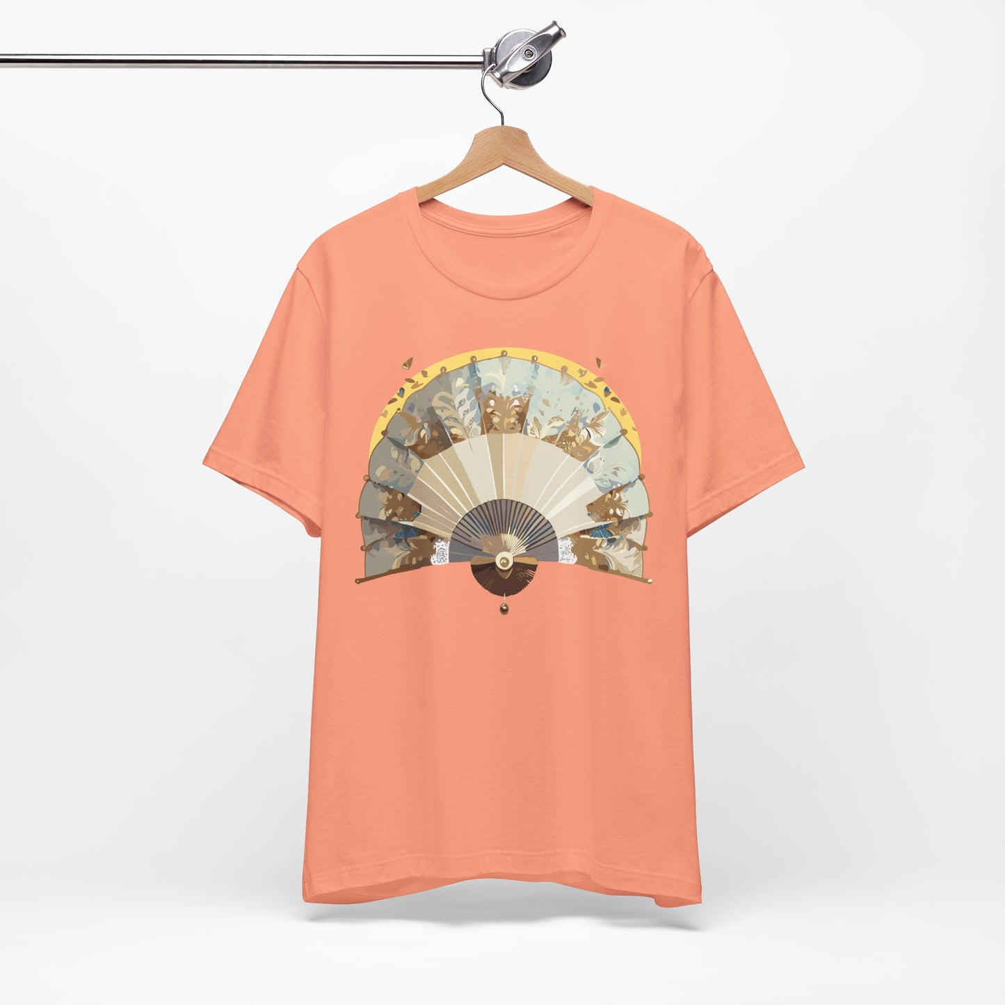 Fan shirt, Shirt with Fan, Tee Shirt with Gold Blower