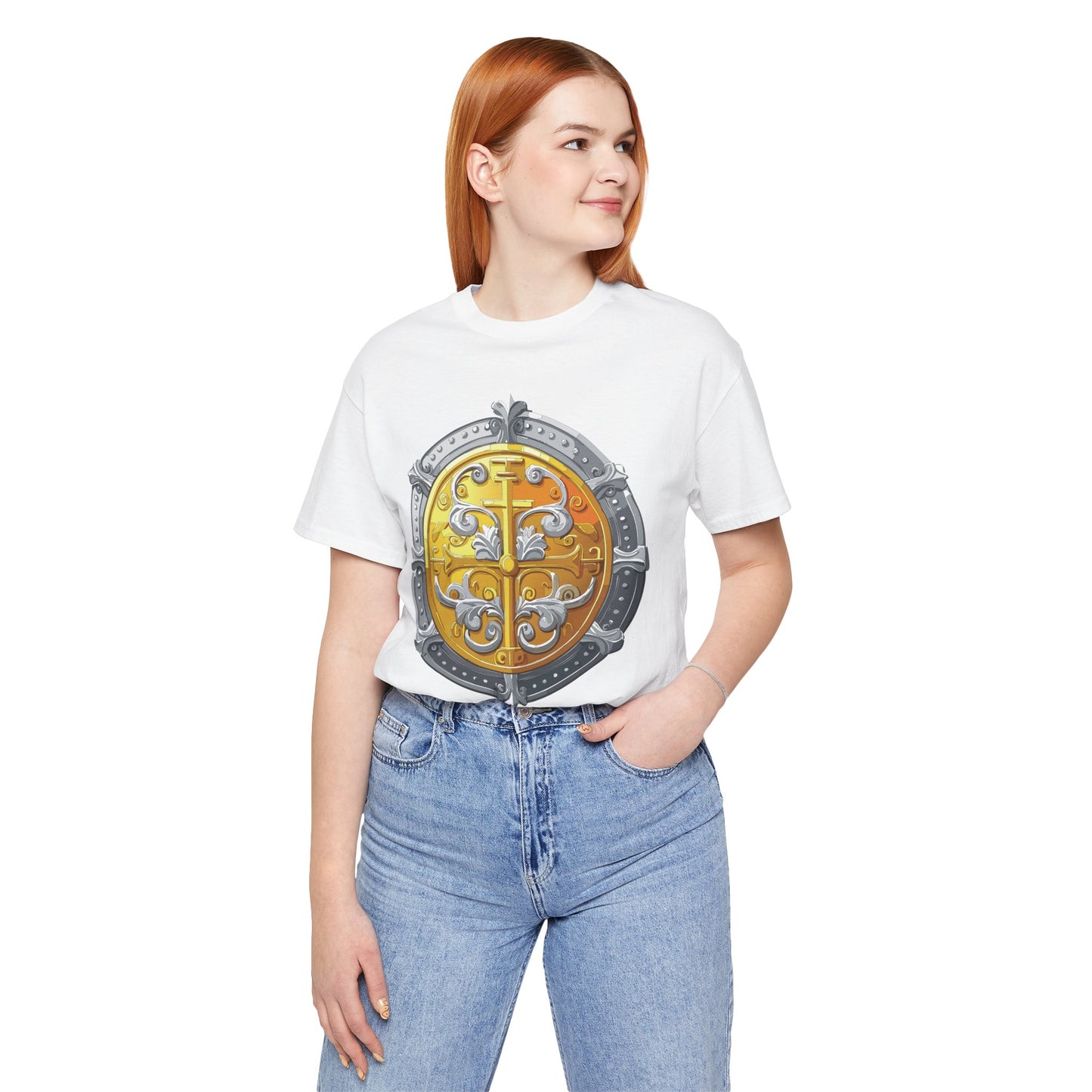 Coin Shirt, Shirt with Coin, Tee Shirt with Gold Coin, Shirt with Antique Coin