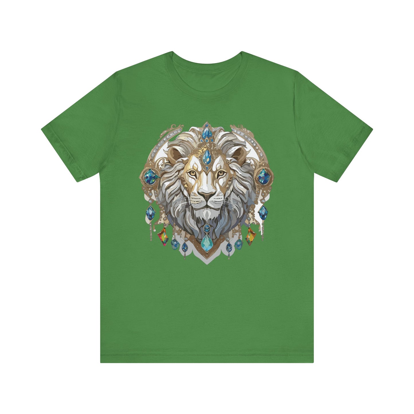 Animal Shirt, Shirt with Animal, Tee Shirt with Gold Animal Medal, Shirt with Antique Animal Medallion
