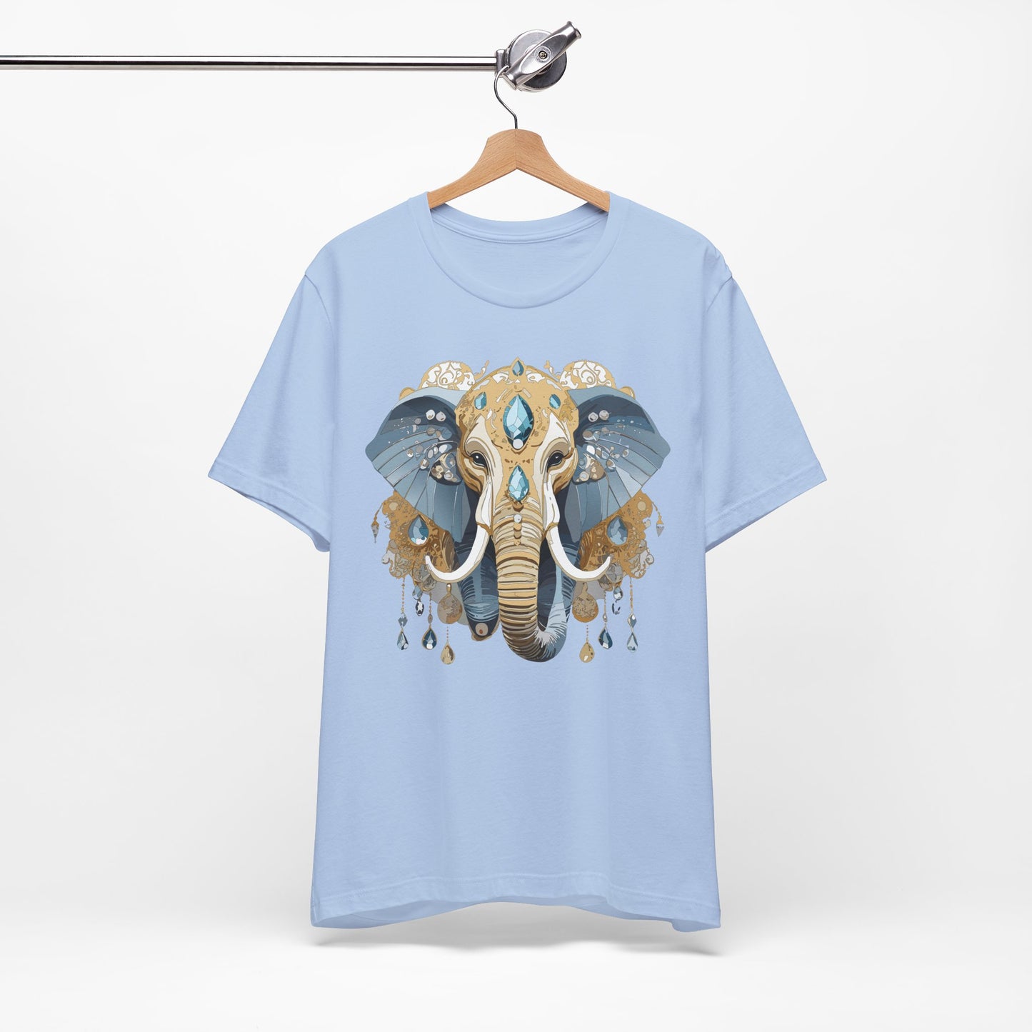 Animal Shirt, Shirt with Animal, Tee Shirt with Gold Animal Medal, Shirt with Antique Animal Medallion