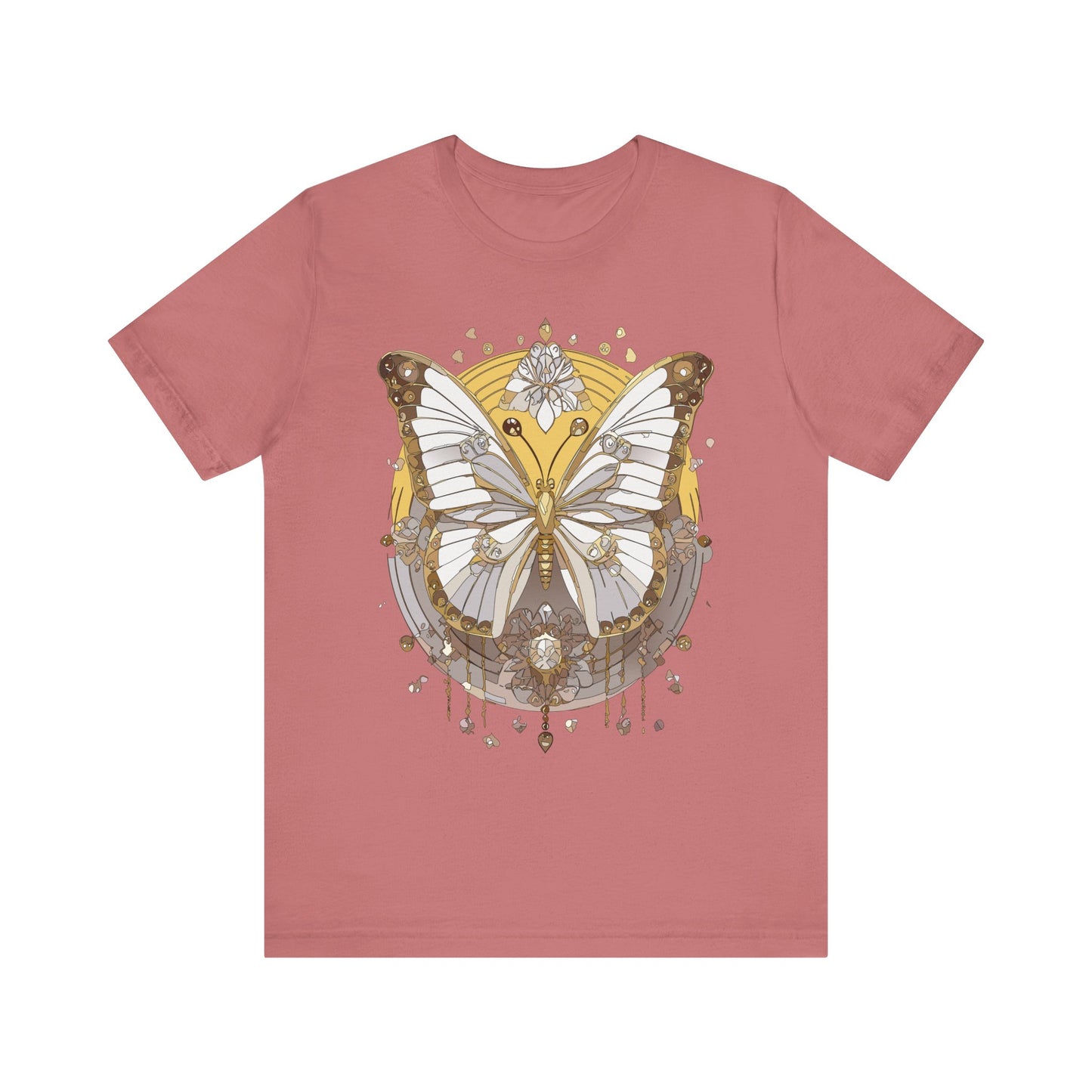 Butterfly Shirt, Shirt with Butterfly, Tee Shirt with Antique Butterfly
