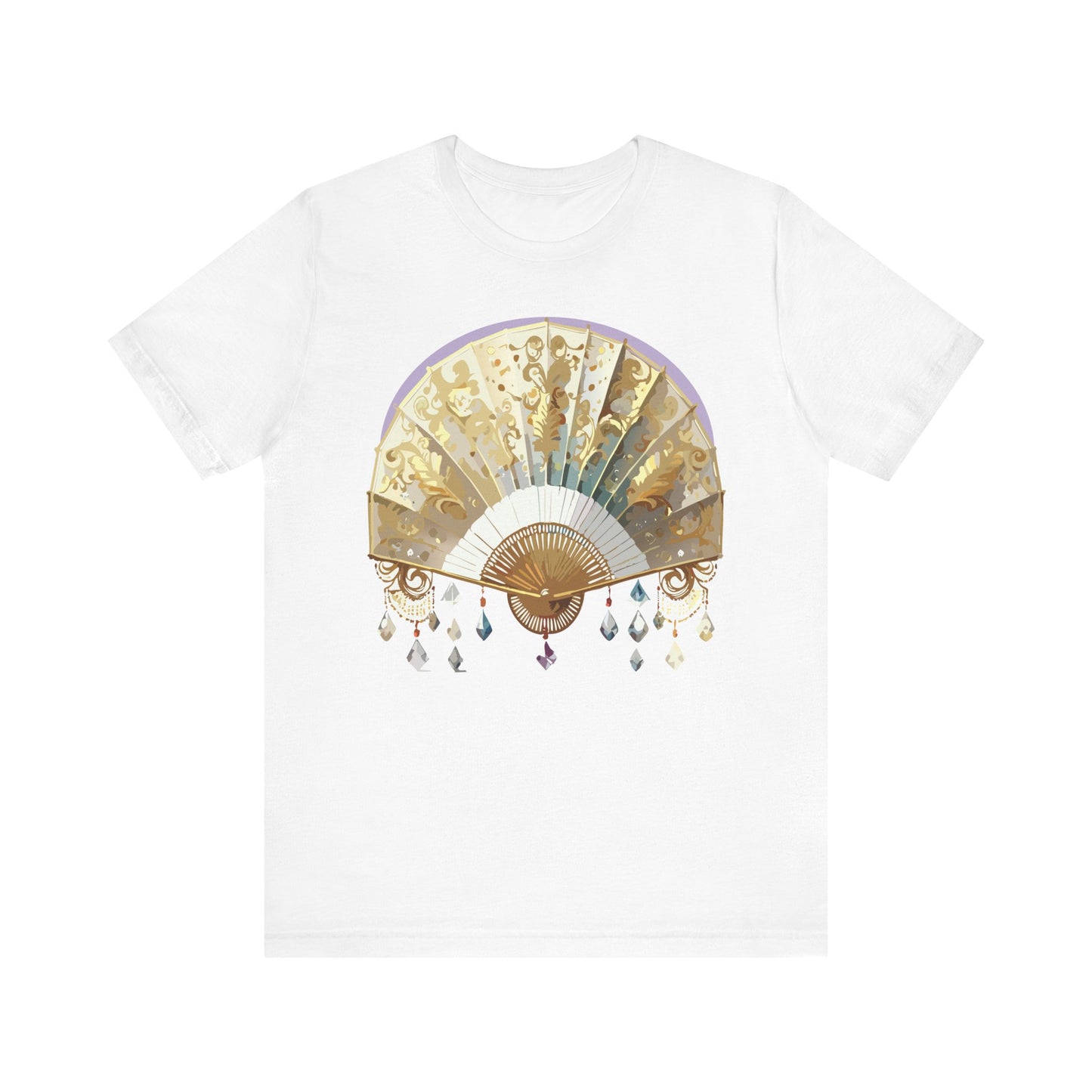 Fan shirt, Shirt with Fan, Tee Shirt with Gold Blower