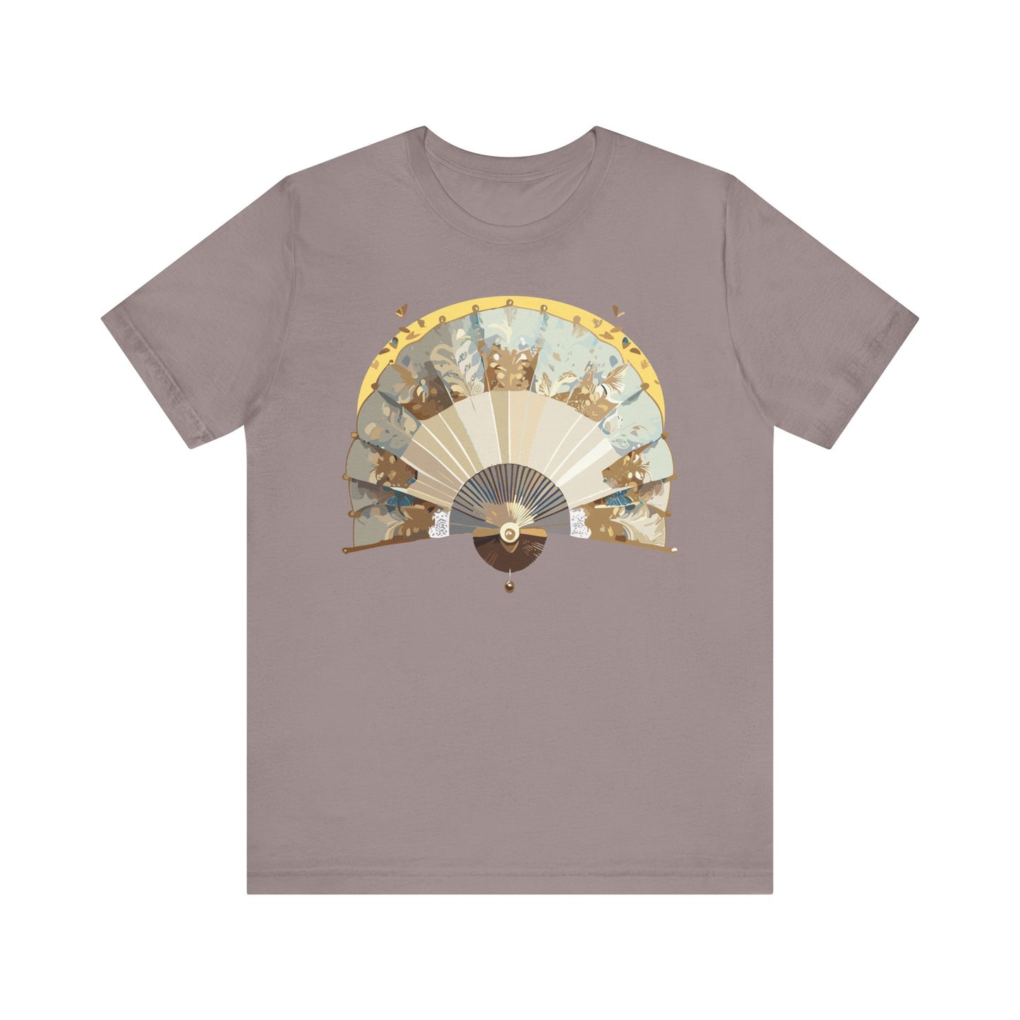 Fan shirt, Shirt with Fan, Tee Shirt with Gold Blower