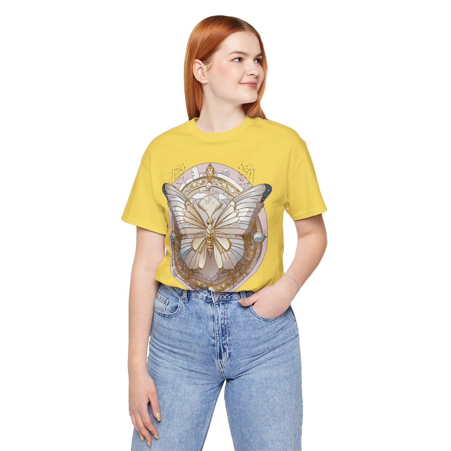 Butterfly Shirt, Shirt with Butterfly, Tee Shirt with Antique Butterfly