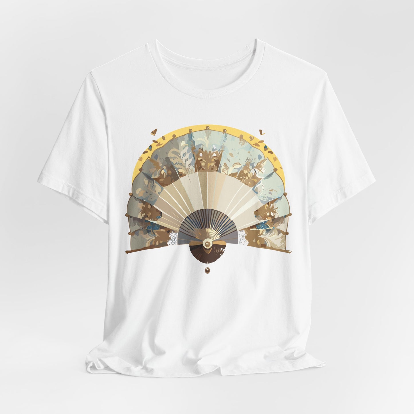 Fan shirt, Shirt with Fan, Tee Shirt with Gold Blower