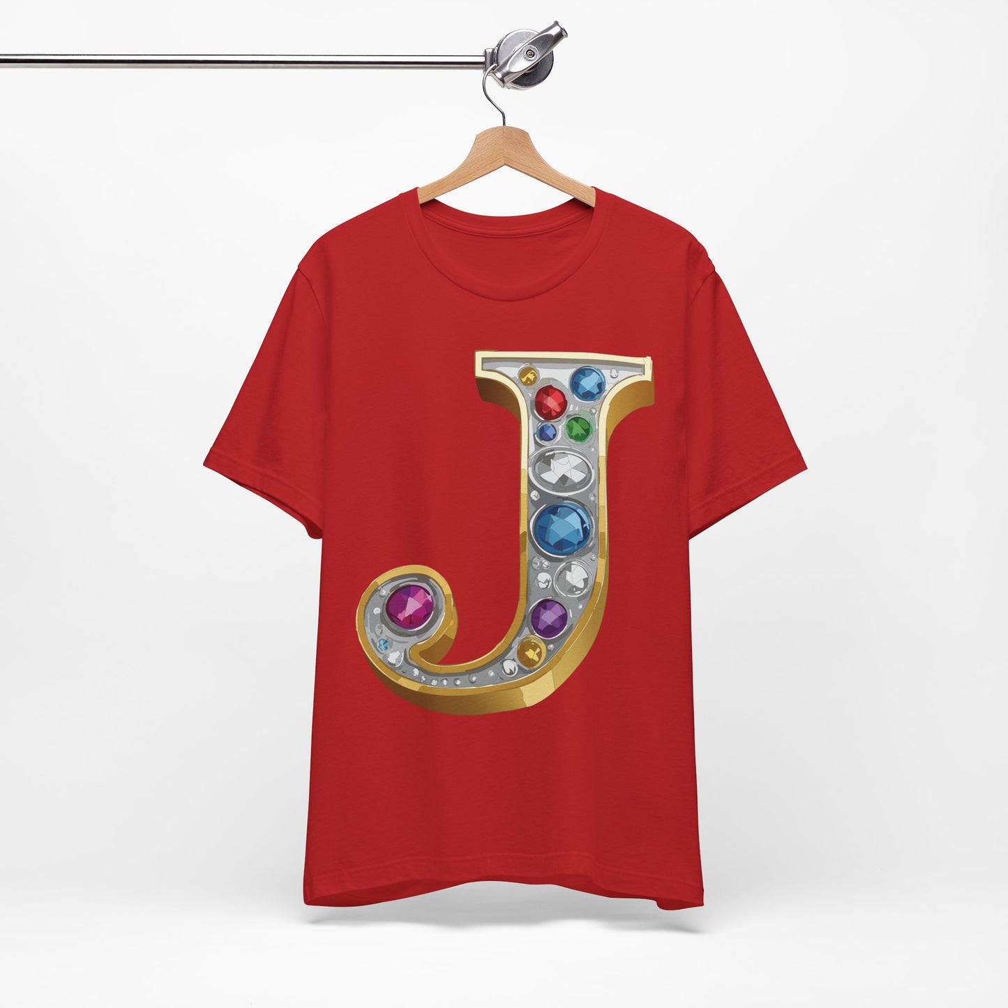 Letter Shirt, Shirt with Letters, Tee Shirt with Gold Letter, Shirt with Antique Letters