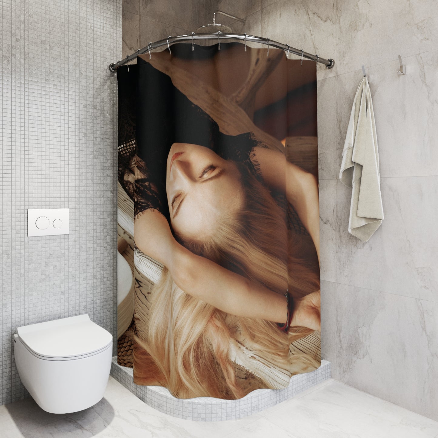 Woman Shower Curtain