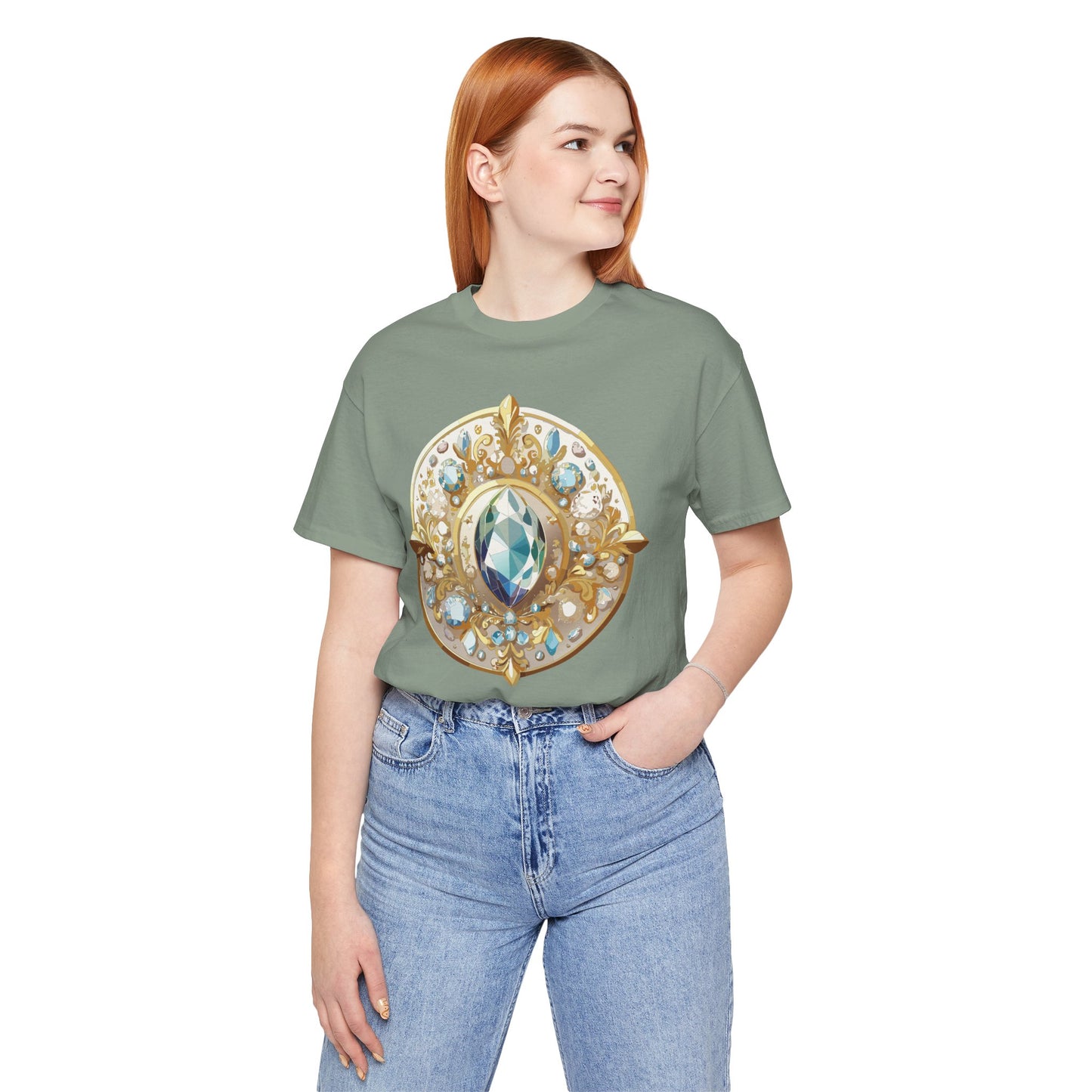 Medallion Shirt, Shirt with Medallion, Tee Shirt with Medal