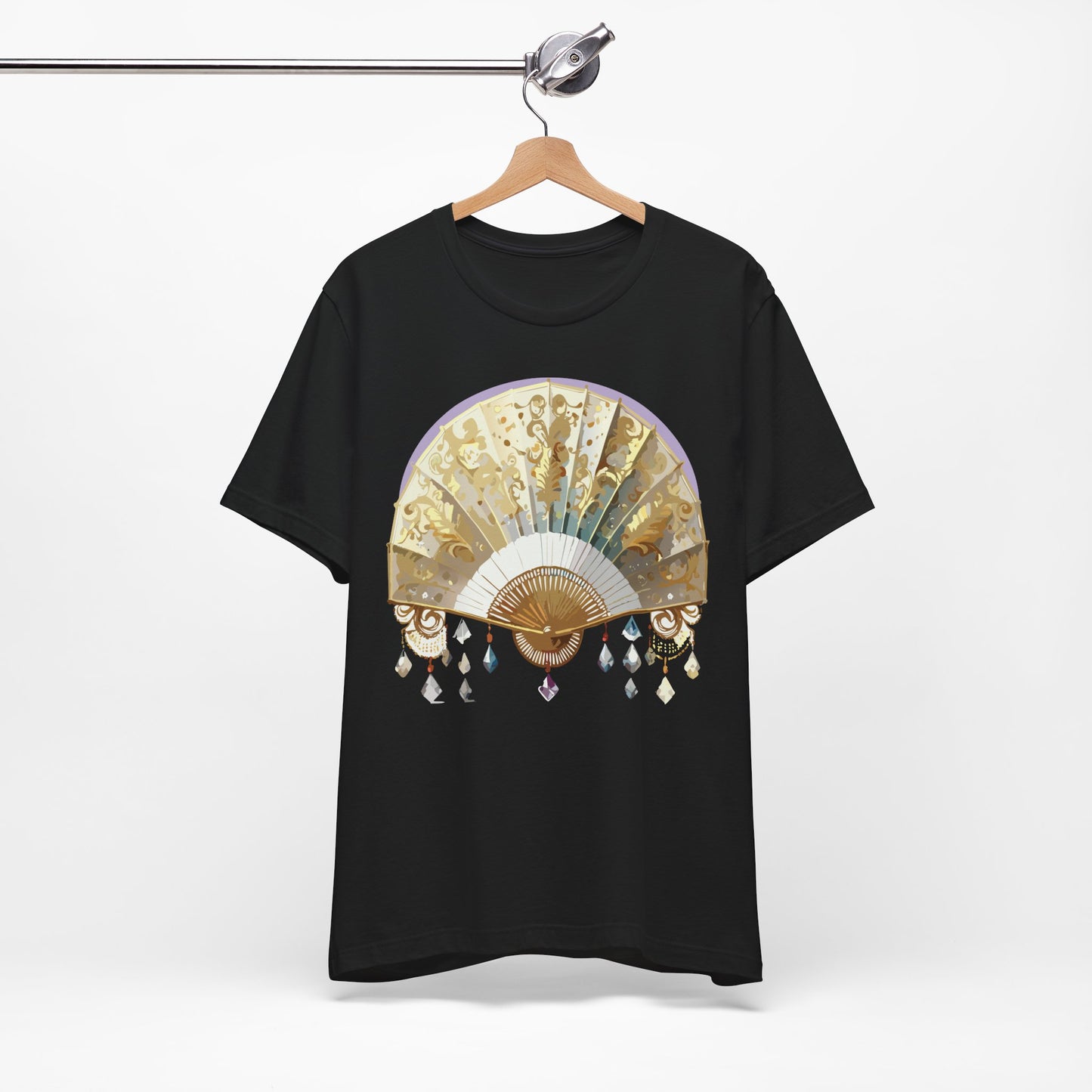 Fan shirt, Shirt with Fan, Tee Shirt with Gold Blower
