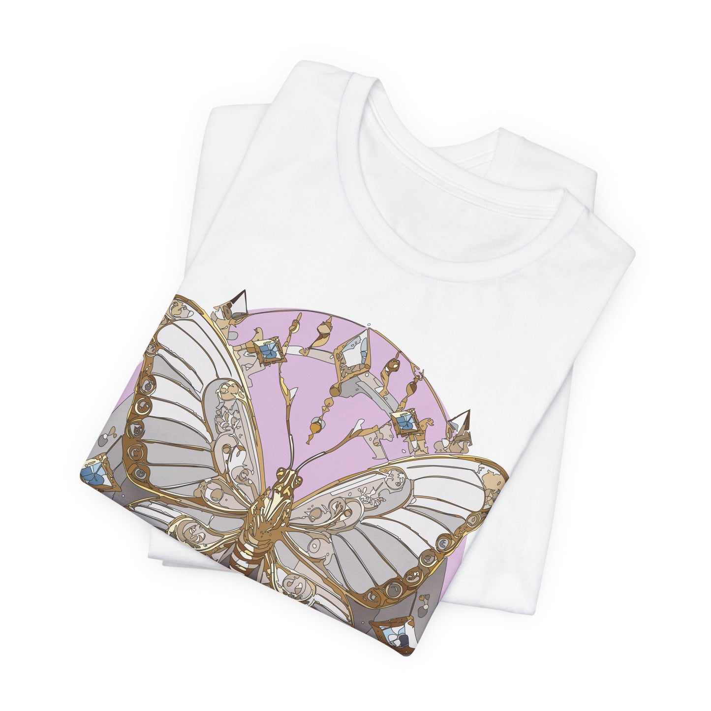 Butterfly Shirt, Shirt with Butterfly, Tee Shirt with Antique Butterfly