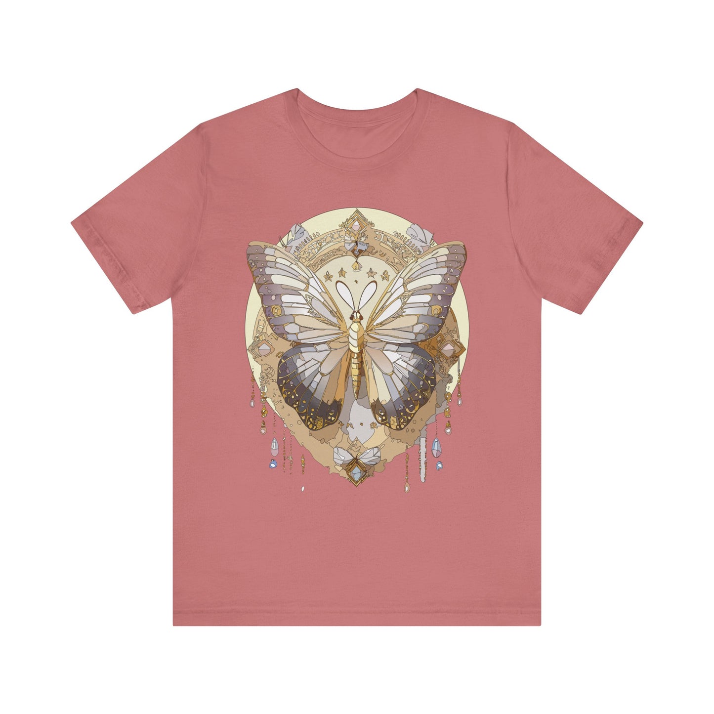 Butterfly Shirt, Shirt with Butterfly, Tee Shirt with Antique Butterfly