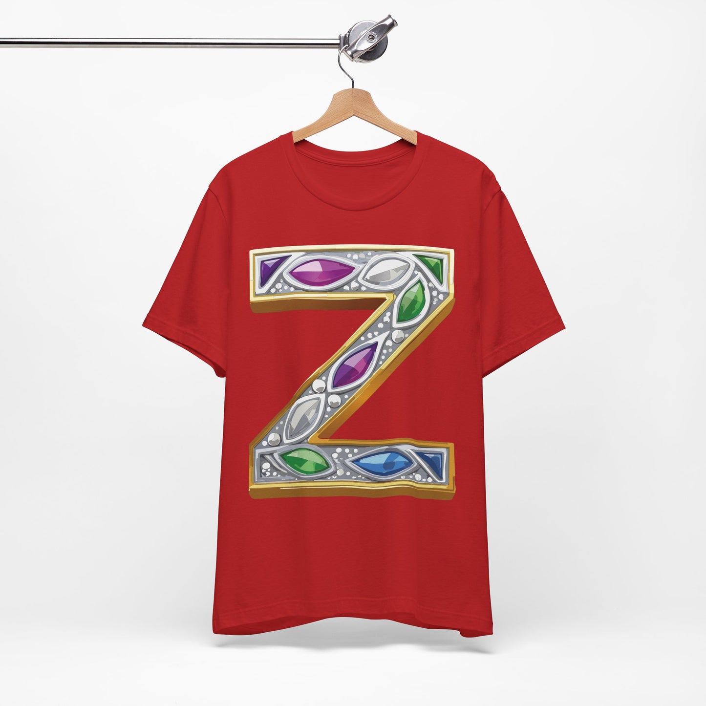 Letter Shirt, Shirt with Letters, Tee Shirt with Gold Letter, Shirt with Antique Letters