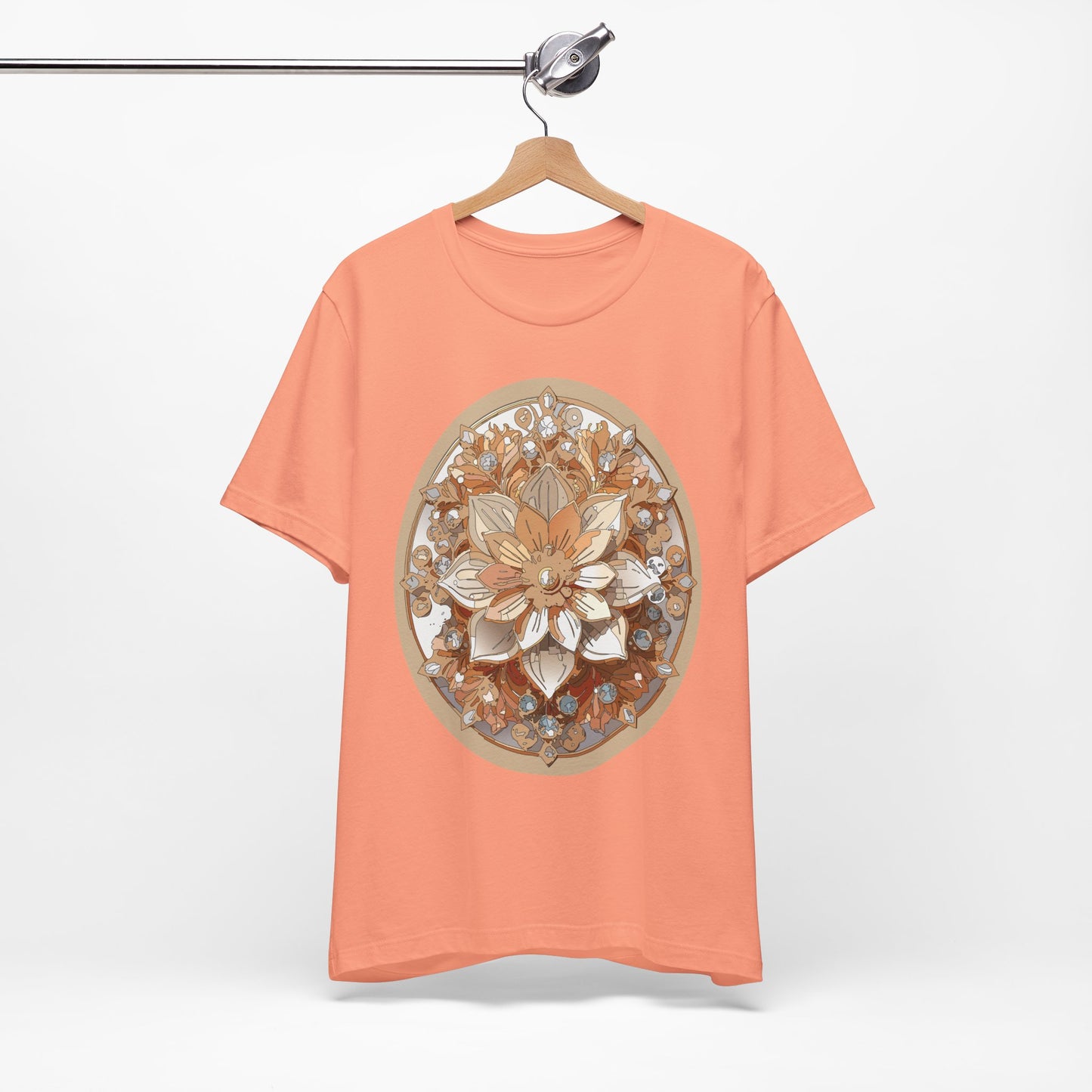 Floral Shirt, Flower Shirt, Tee Shirt with Antique Flower