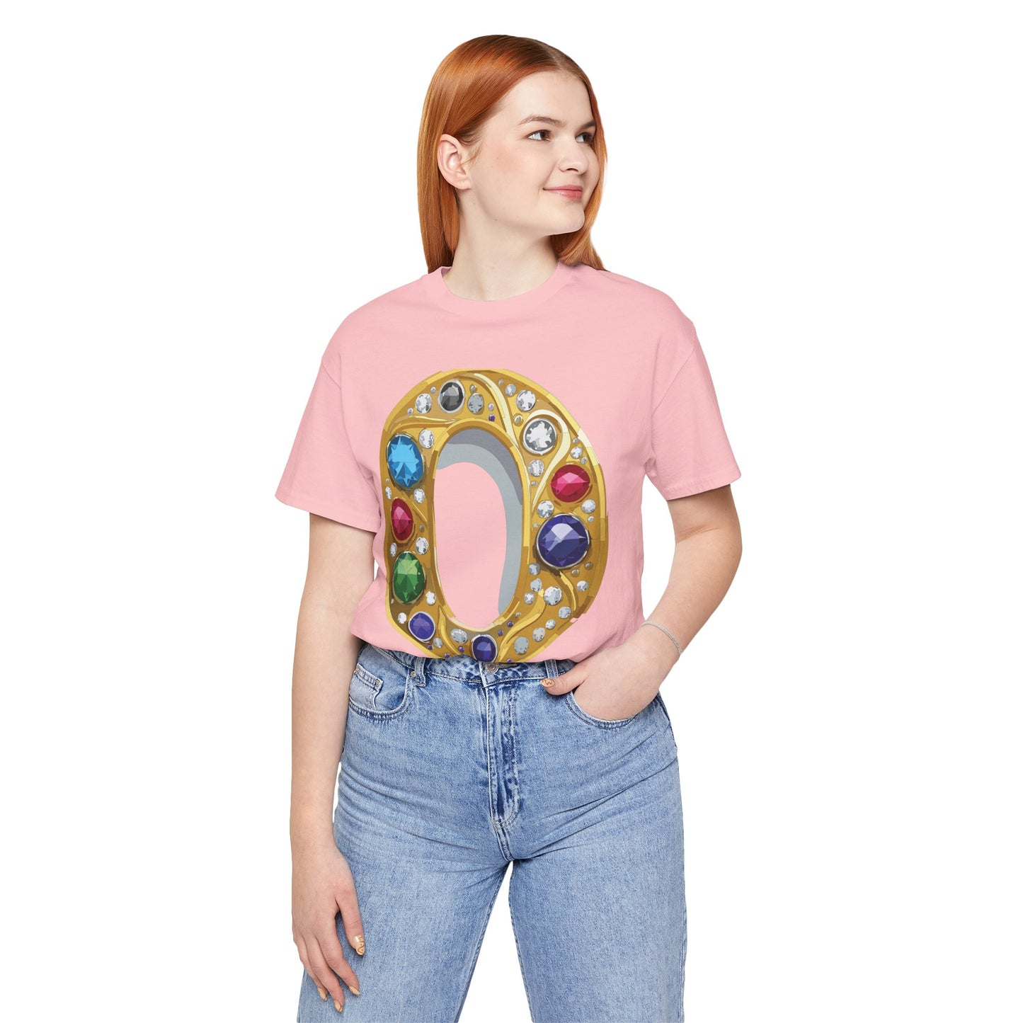 Letter Shirt, Shirt with Letters, Tee Shirt with Gold Letter, Shirt with Antique Letters