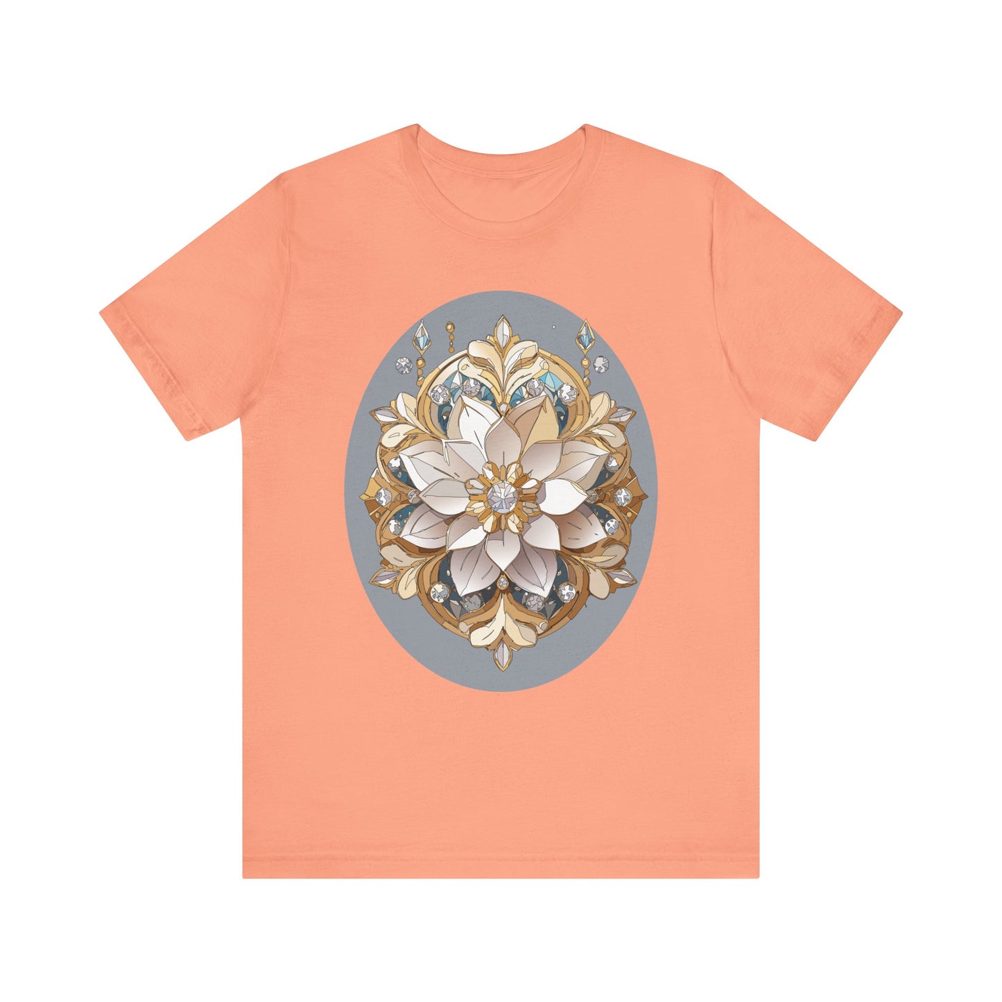 Floral Shirt, Flower Shirt, Tee Shirt with Antique Flower