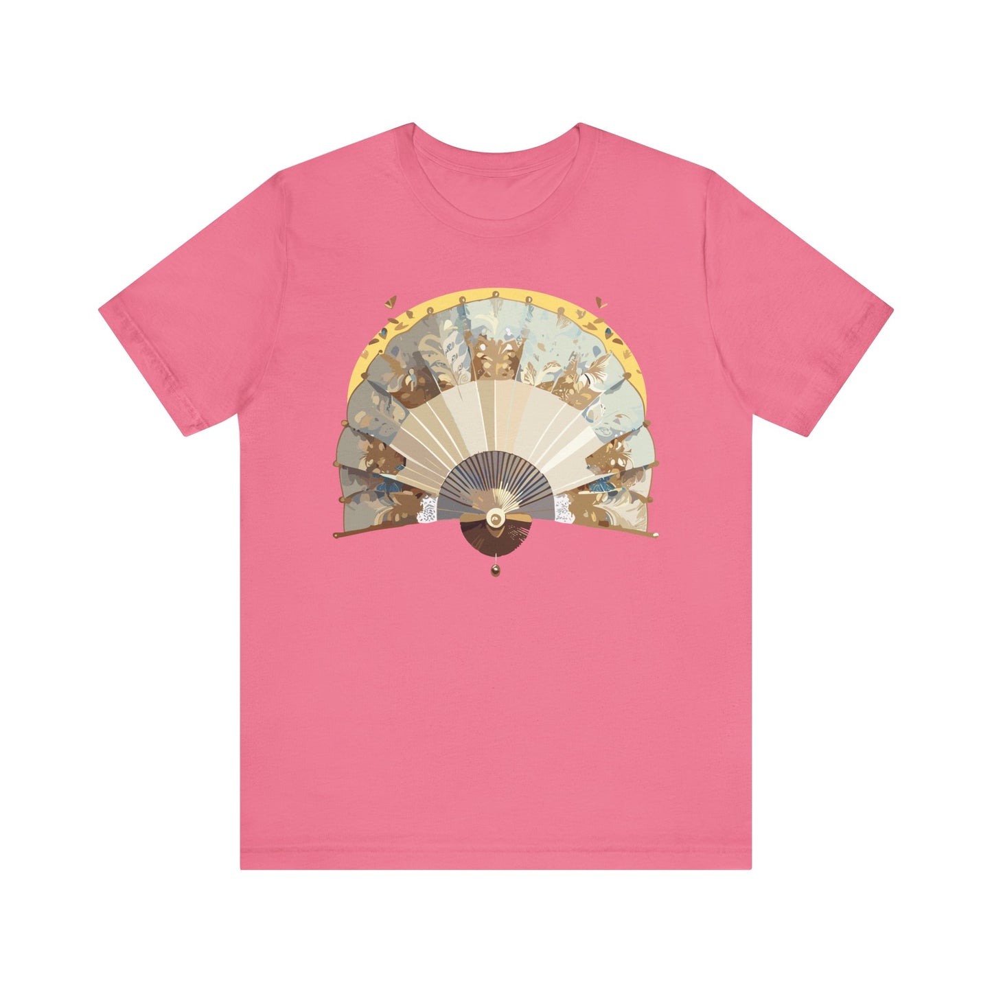 Fan shirt, Shirt with Fan, Tee Shirt with Gold Blower