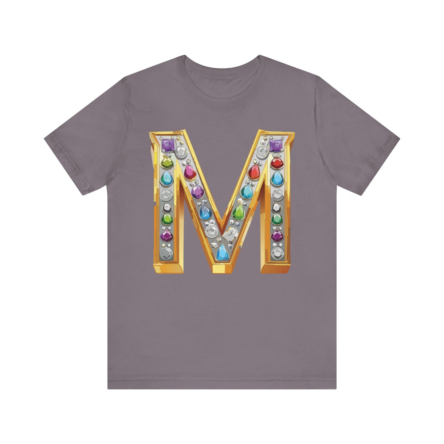 Letter Shirt, Shirt with Letters, Tee Shirt with Gold Letter, Shirt with Antique Letters