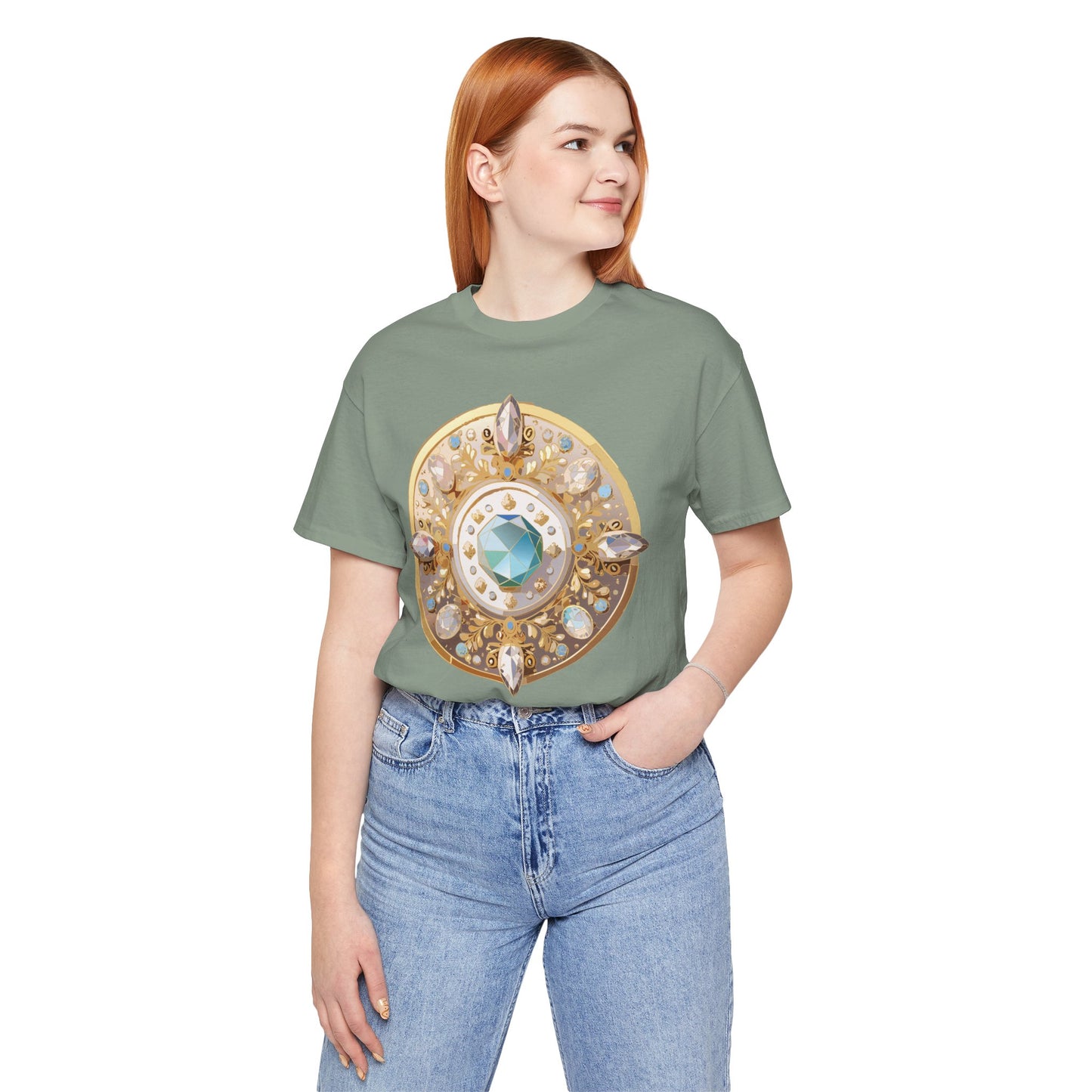 Medallion Shirt, Shirt with Medallion, Tee Shirt with Medal